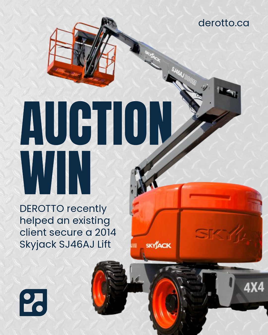 Scored a deal at auction but need financing? DEROTTO just helped an existing client lock in $30,000 for a 2014 Skyjack SJ46AJ Lift from Ritchie Brothers—at single-digit rates.
We work with lenders who specialize in auction financing, so whether you’ve already placed the winning bid or want to be pre-approved before auction day, we’ve got options.
📞 Reach out today!
#equipmentfinancing #auctionfinancing #ritchiebros #constructionequipment #skyjack #derottoleasing #businessfinancing #canadianbusiness #assetbasedlending #heavyequipmentfinance #workingcapital