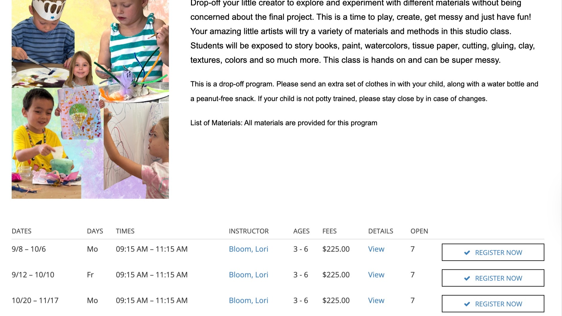 I am excited to announce that I am teaching a new Art Class at @silvermine_arts_center in New Canaan
DM me for more information or go to their online catalog.
Little Blooming Artists
3-6 year olds at Silvermine
9:15-11:15
Drop your little one off for 2 hours of art and fun! Monday or Friday starting in September!
Registration is open now :)
#toddlerartclass #newcanaanct #momsoffairfieldcountyct #momsoffairfield #momsofnorwalk #artclass #processartfortoddlers #createandplay
Please share with your friends