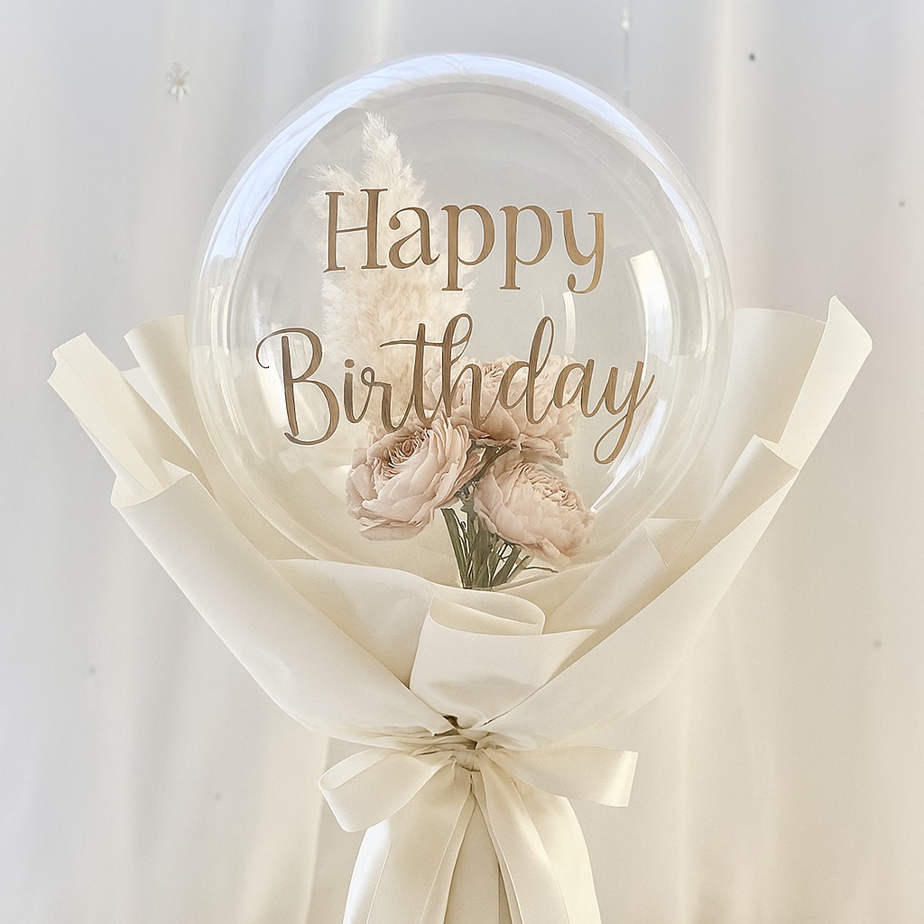 ✨ Say it with balloons! 🎈
This clear balloon filled with fresh florals and a custom Happy Birthday vinyl is the perfect touch for any celebration 🌸💫
#PopAndPartyStudio #BirthdayVibes #BalloonMagic #HalifaxEvents #CustomDecor