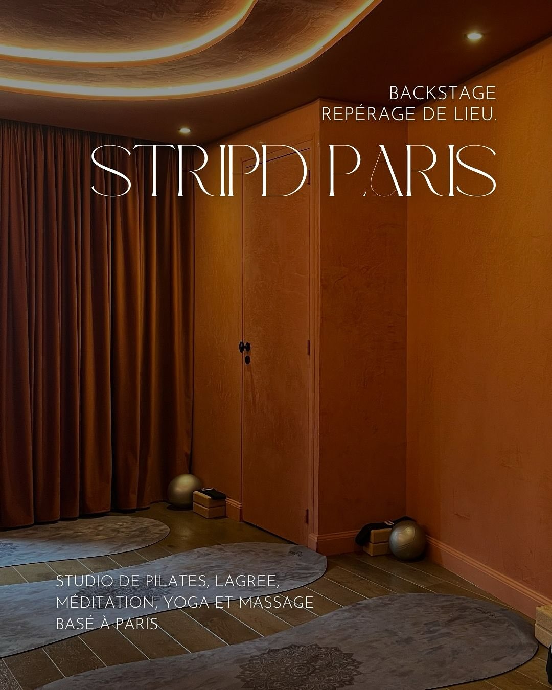 Ce matin, nous avons découvert @iamstripd un studio épuré et minimaliste qui propose Pilates, Lagree, Yoga, Méditation et Massage.
En plein repérage pour nos prochains projets, ce lieu fait clairement partie des belles pistes à garder en tête. 👀