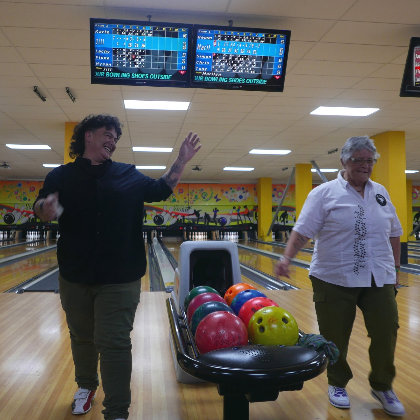 Fun at Bowlarama on Wednesday night, see you next month…