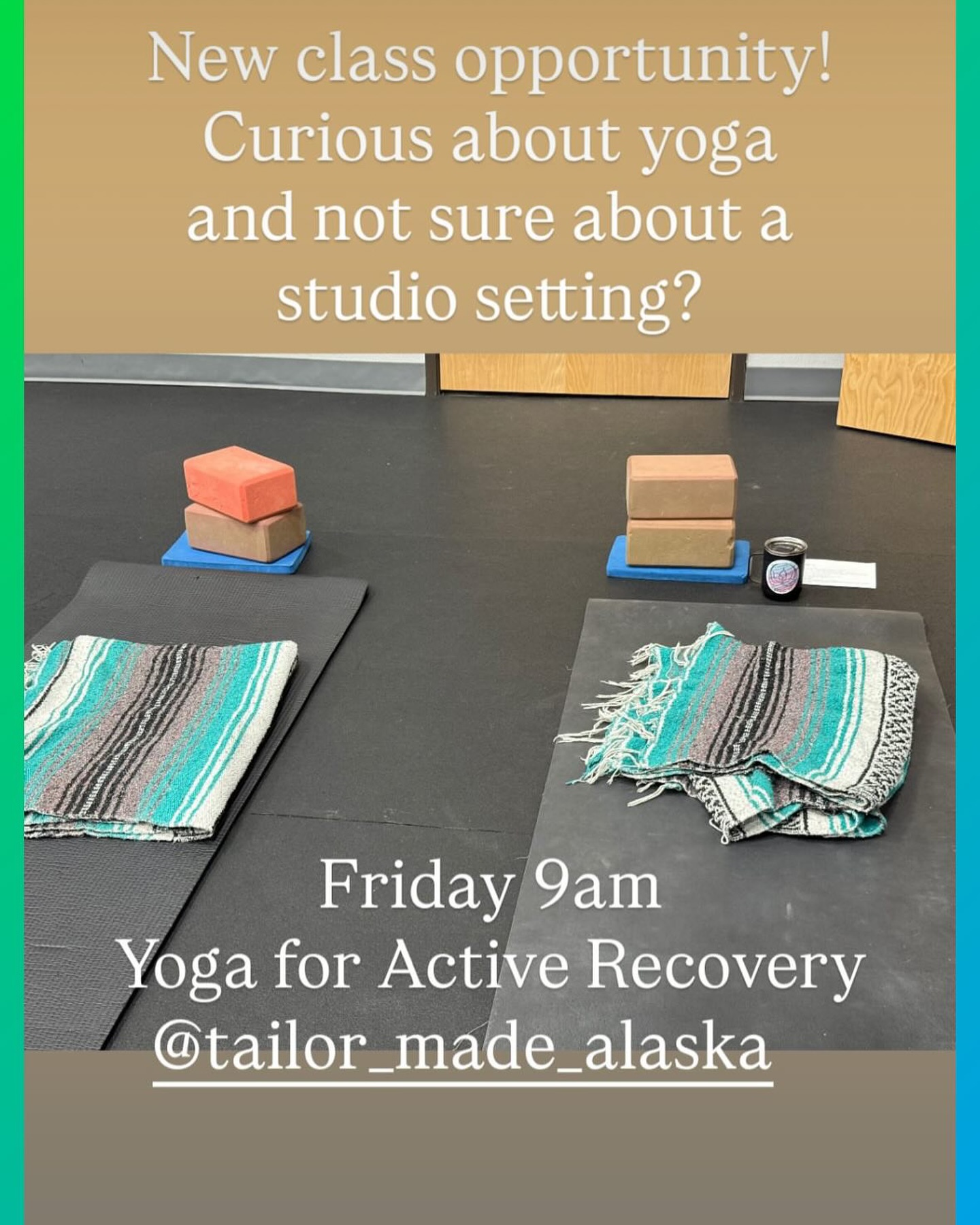 Danielle is offering yoga at Tailor-Made Starting TOMORROW! Aug 1 at 9 am. Come check out her awesomeness 🤩 @inlightandloveyt #tailormade4me #fairbanks #yoga