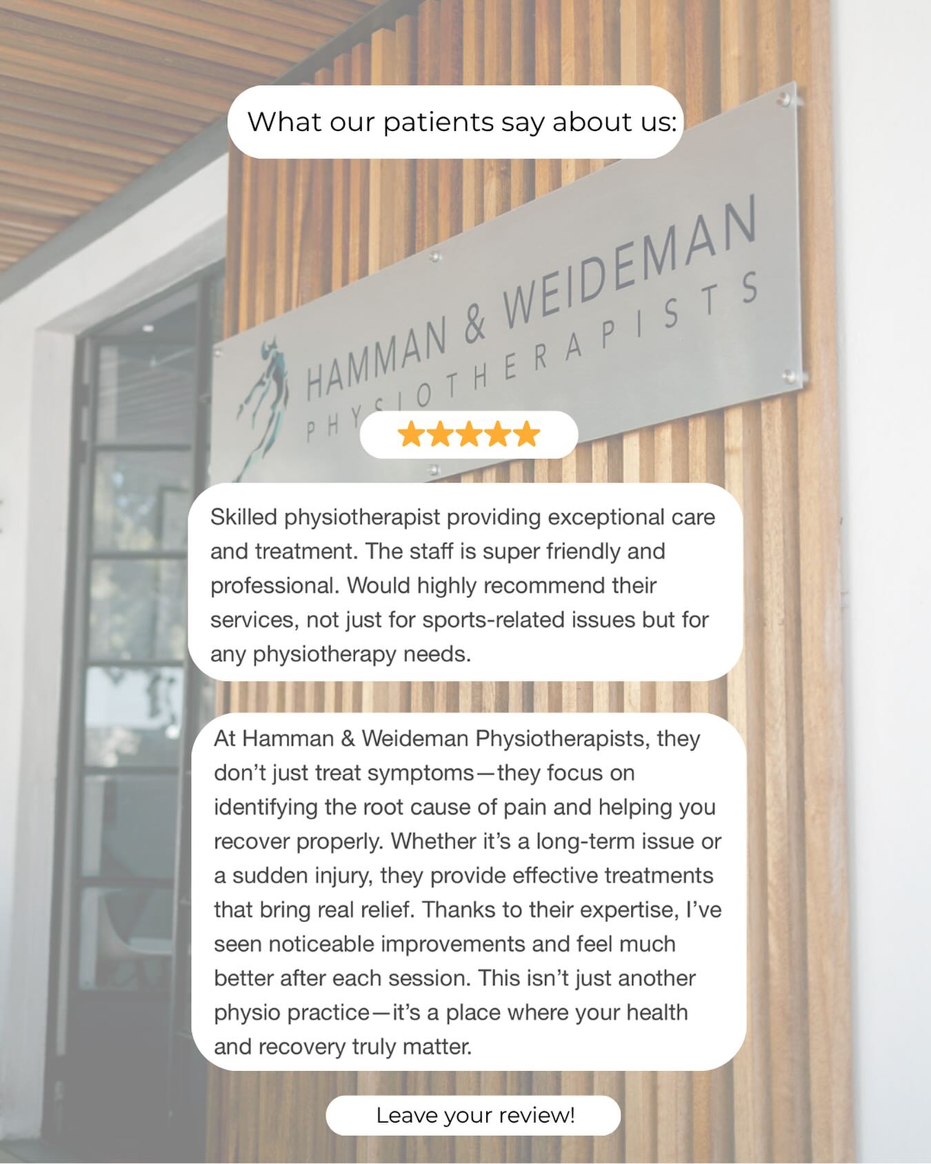 Real results. Real stories.
Leave your review!