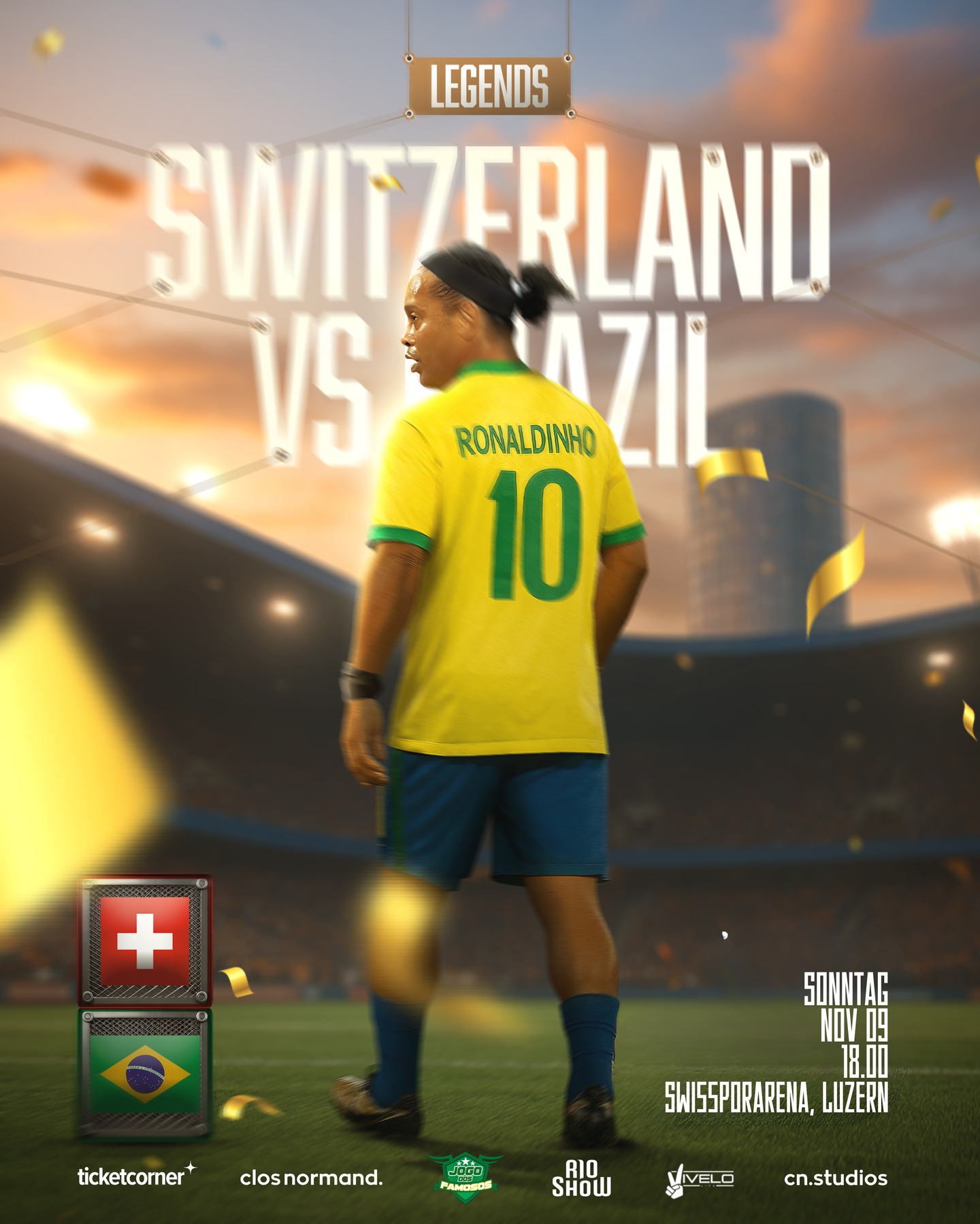 🎟️ Das Warten hat ein Ende!
Der Vorverkauf für das legendäre Spiel am Sonntag, 09.11.2025, in der swissporarena, Luzern ist offiziell gestartet!
Sichere dir jetzt dein Ticket und sei live dabei, wenn Geschichte geschrieben wird ⚽.
📍 swissporarena, Luzern
📅 Sonntag, 09.11.2025
Tickets erhältlich unter: Link in der Bio!