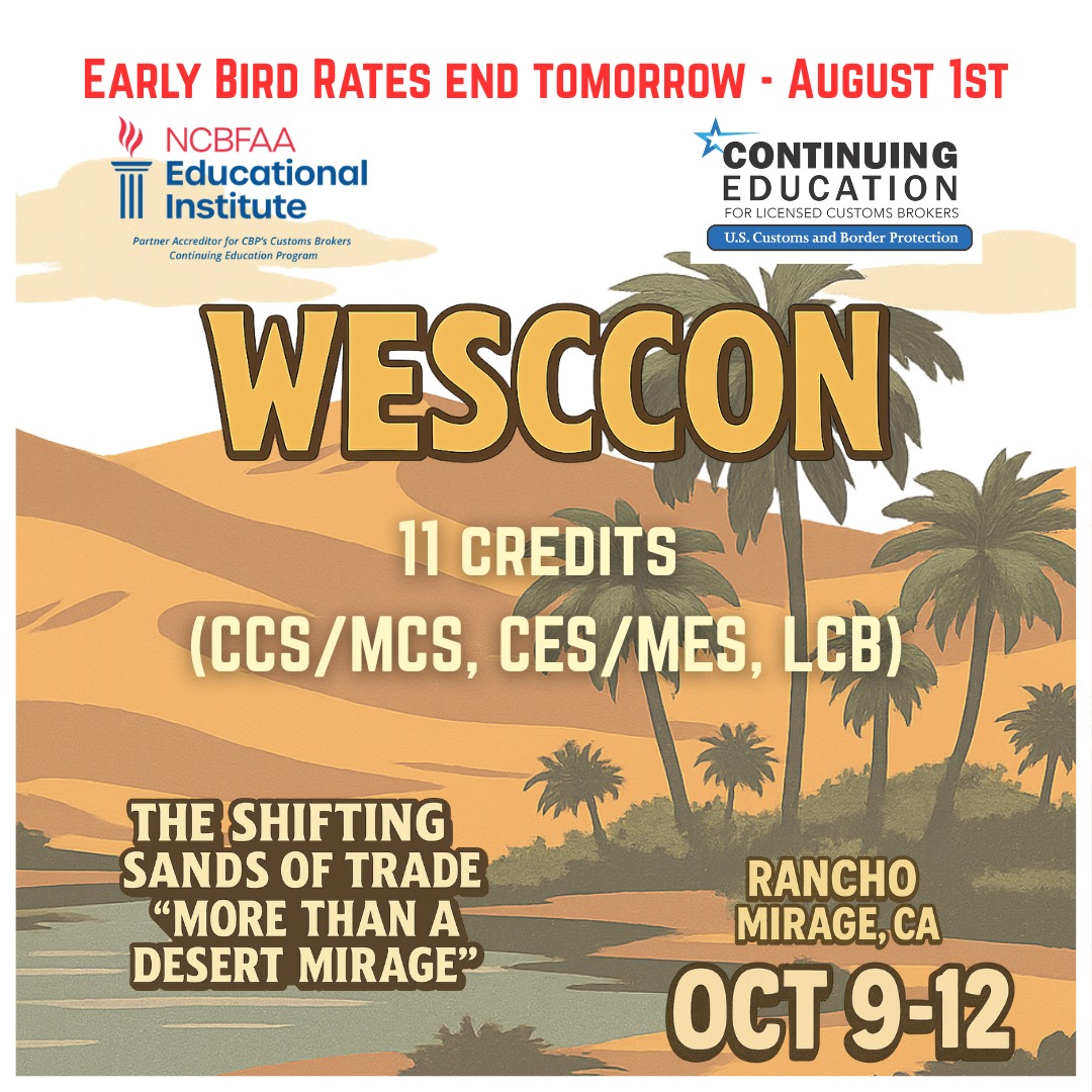 Early Bird pricing ends tomorrow, August 1st.
Link in bio!
Now’s the time to lock in your spot, save big, and guarantee access to the premier event for the West Coast trade community.