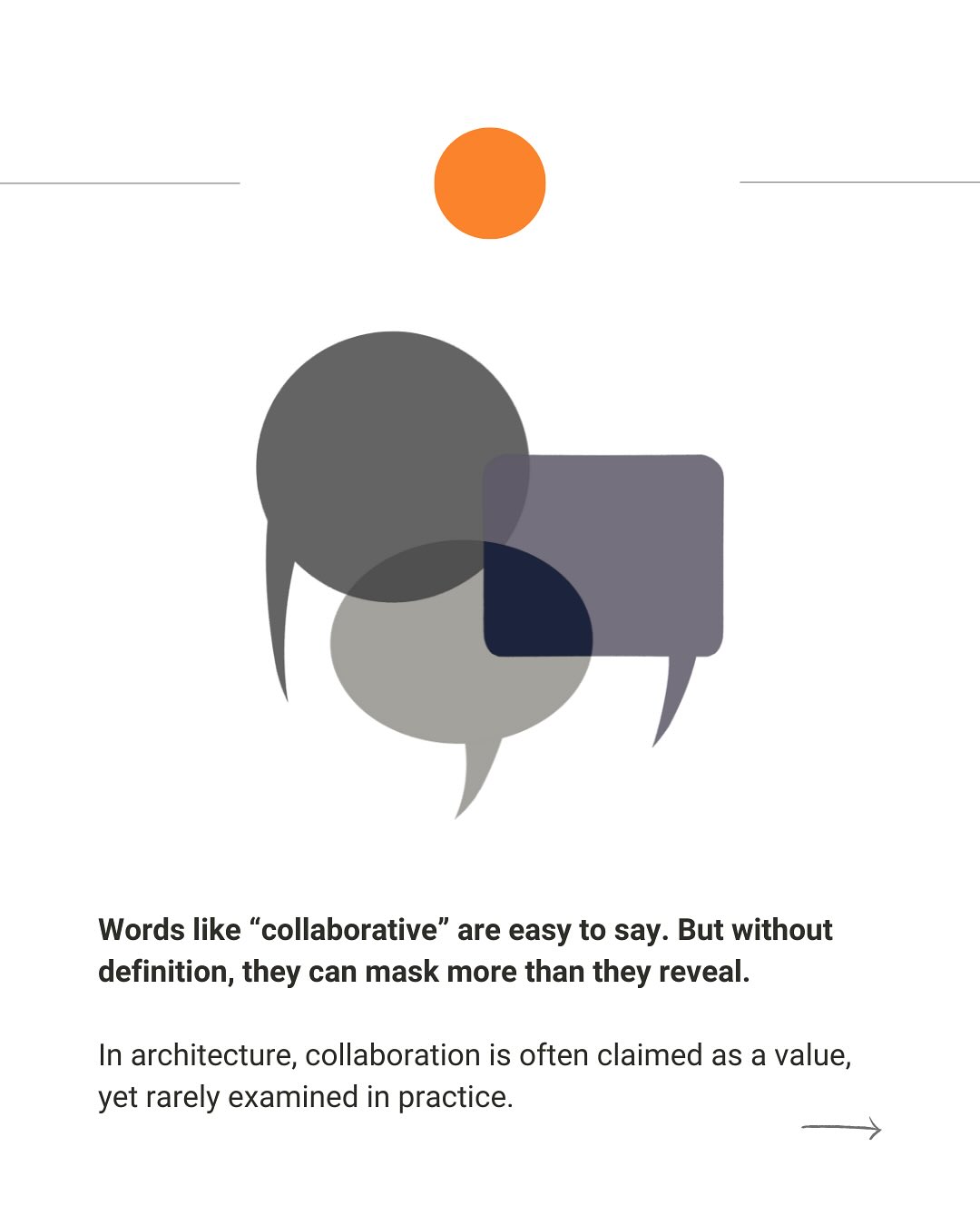 Collaboration is more than a buzzword, it’s the heart of how we create meaningful architecture. But what does it really mean?
For us, collaboration is about more than coordination. It’s about shared authorship, genuine listening, and holding space for diverse voices. Swipe through to see how we define collaboration and why it shapes every project we take on.