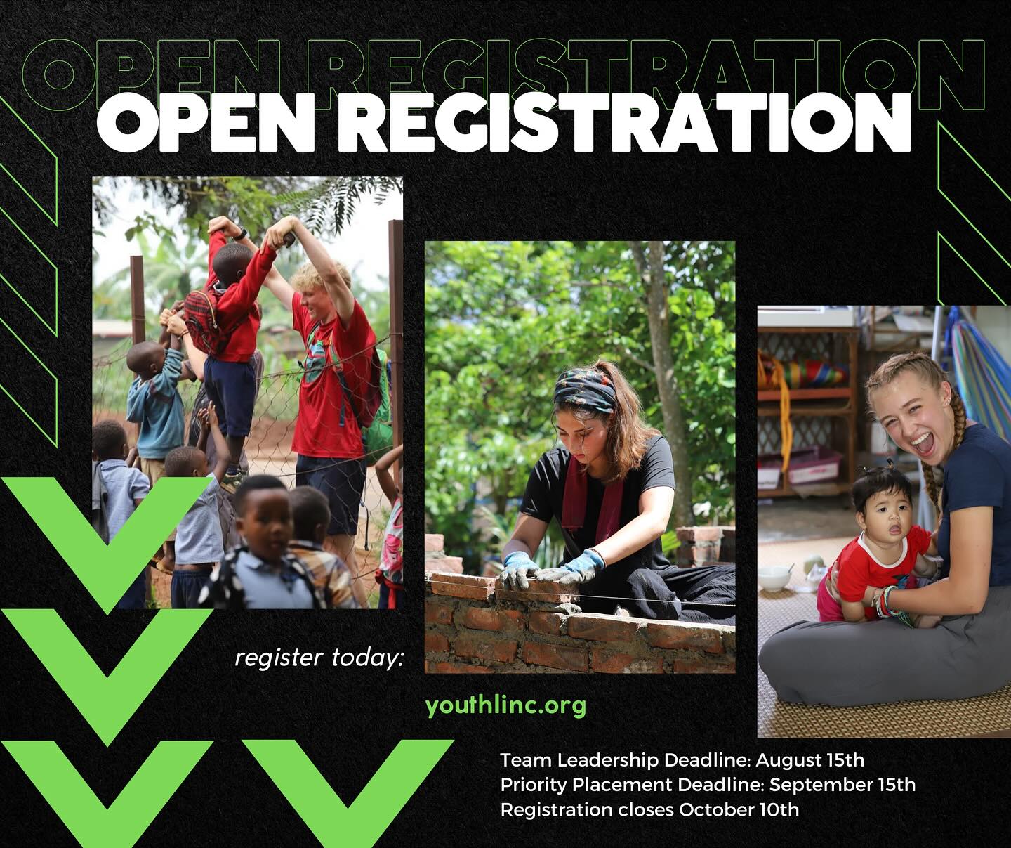 Registration is NOW OPEN for the 2025–26 Youthlinc Service Year!
Are you ready to make a real difference—locally and globally?
Join hundreds of high school and college students in a life-changing journey of local service, leadership, and international humanitarian work. Spend 9 months giving back in your own community, then travel with your team to make a meaningful impact abroad.
Key deadlines to keep in mind:
• Team Leadership Deadline: August 15
• Priority Placement Deadline: September 15
• Registration Closes: October 10
Spots fill fast—especially for leadership roles and international site preferences. Don’t wait! Visit the link in our bio to learn more and register.
#Youthlinc #ServiceYear #ServeLocalGoGlobal #YouthLeadership #HumanitarianService