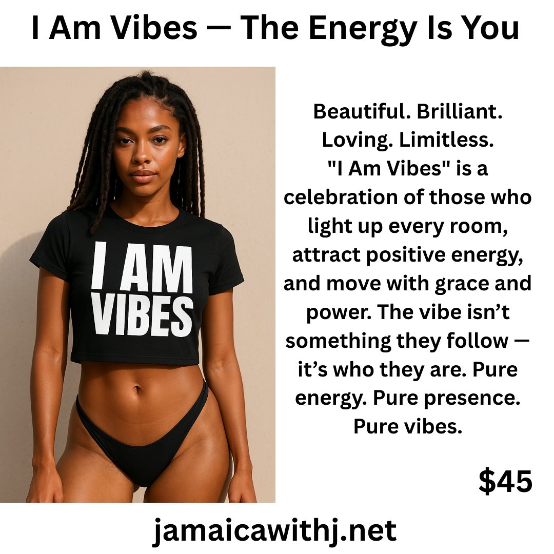 Every thread tell a story.
These tees speak patois, pride, and pure island energy. 🇯🇲✨
Not made for souvenirs.
Made for the ones who know di vibes, live di culture, and rep yard anywhere in di world. 🌍
🖤 Limited pieces. Authentic to the bone.
Which one feel most like you?
#JamaicaWithJ #WearYourRoots #IslandHeritage #OffTheResort #PatoisPrints #FromYardToWorld #repdiculture