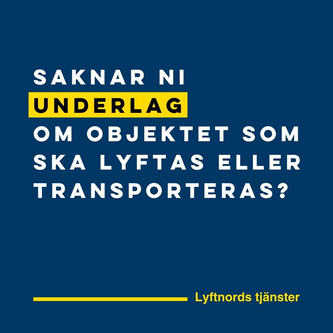 Visste ni att vi även säljer vissa tjänster?
I dag berättar vi om tjänsten EXAKTA LYFTSTATIV
Denna tjänst är för er som saknar underlag och dokumentation om det objekt som ska lyftas eller transporteras.
✅ Vi har stor vana av att mäta upp yttermått och genom vägning ta fram tyngdpunkten.
✅ Vi erbjuder även fotoskanning som är en mycket kostnadseffektiv metod för att skanna och lägga in ett punktmoln i CAD-programmet för vidare konstruktion.
Lyft och transport ska vara säkert!
Hör av er till info@lyftnord.se
#lyftnordtjänst #tjänst