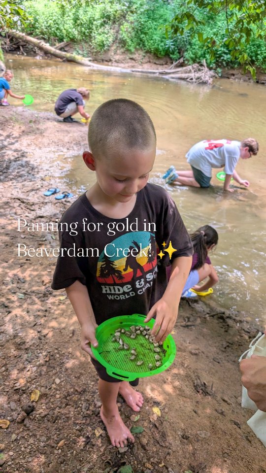 Ms. Evelyn at Three Bags Wool Farm hid the most magical surprise in the creek for last week's campers (/budding prospectors!) to discover!
#WildWestWeek #learningadventurebus #SummerCamp