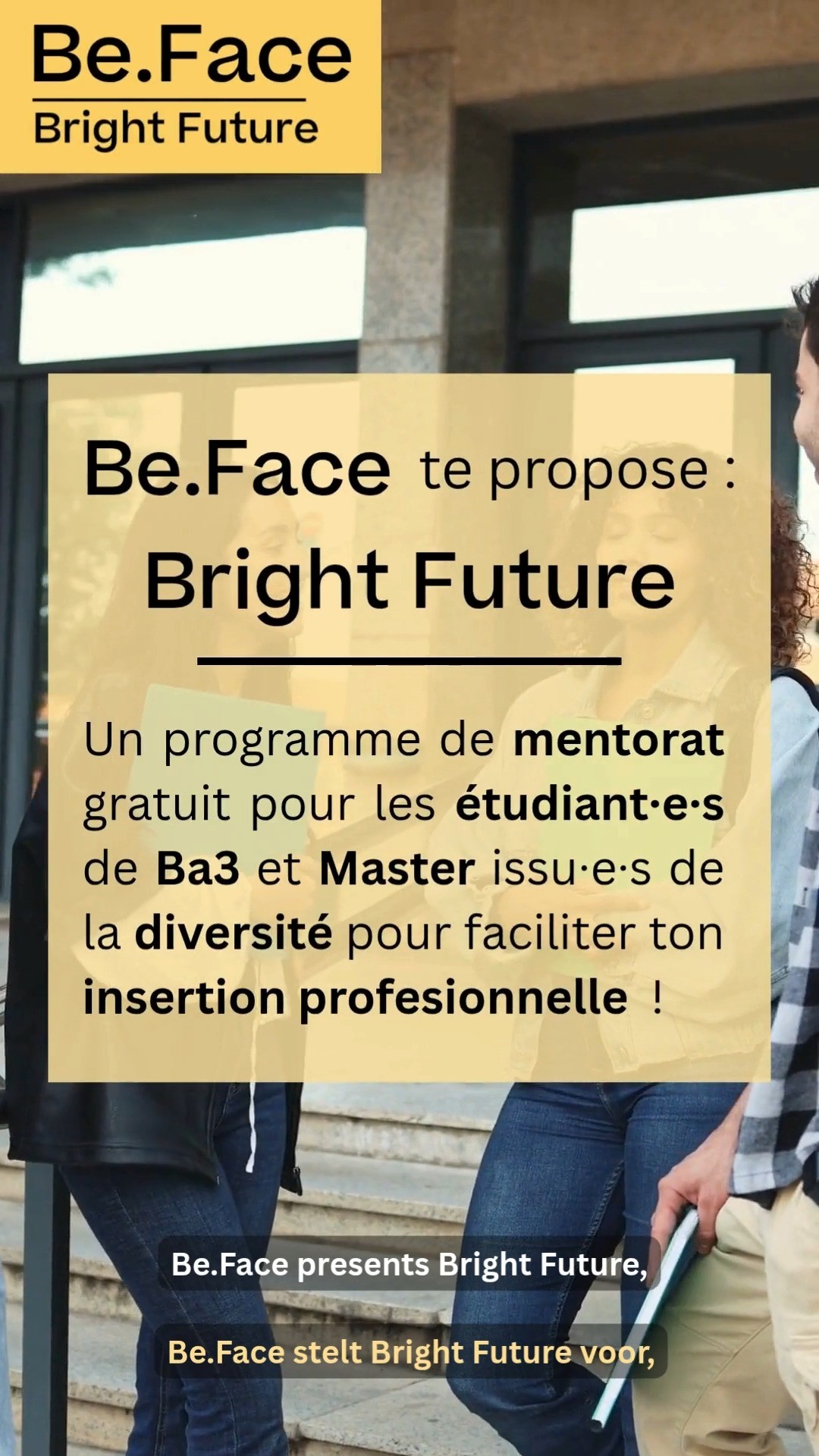 🎓 Tu es en BA3 ou Master ? Issu·e de la diversité ?
🚀 Ready to boost your career?
Bright Future t’accompagne pendant 1 an avec un mentor, des workshops, du networking… et c’est 100% gratuit.
💡 La seule chose qu’on te demande : ton engagement.
📲 Inscris-toi maintenant via notre LinkTree en bio
✨ Your future is bright. Make it happen.
-----------------
🎓 Are you in BA3 or a Master's program? From a diverse background?
🚀 Ready to boost your career?
Bright Future supports you for one year with a mentor, workshops, and networking — and it’s 100% free.
💡 The only thing we ask for: your commitment.
📲 Sign up now via our LinkTree in bio
✨ Your future is bright. Make it happen.
----
#Beface #BrightFuture #Mentorat #Mentoring #Étudiant #StudentLife #CareerBoost #SoftSkills #Networking #Opportunities #Diversité #diversity #Inclusive #EqualOpportunities #careeropportunities #InstaCareer #LinkInBio #ReelMotivation #motivation