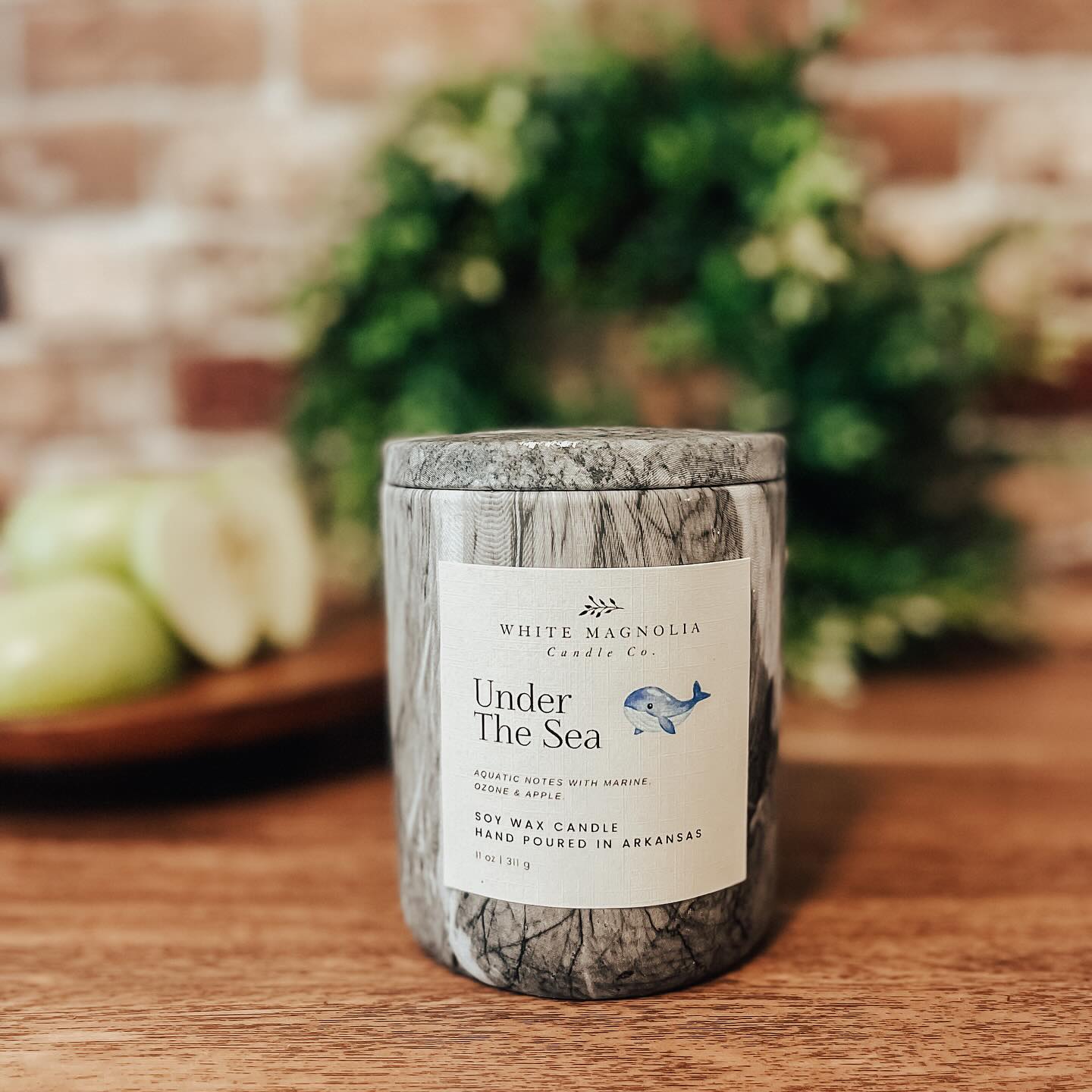 Under The Sea Scented Soy Candle
Aquatic notes with marine, ozone & apple.
Each candle is made with 100% Natural Soy Wax & hand-poured into a reusable jar. We only use lead-free cotton wicks & phthalate free fragrance oils infused with essential oils. No other dyes or chemicals are added.
11 oz. candle burns approximately 65 hours
Available August 1
whitemagnoliacandlecompany.com
