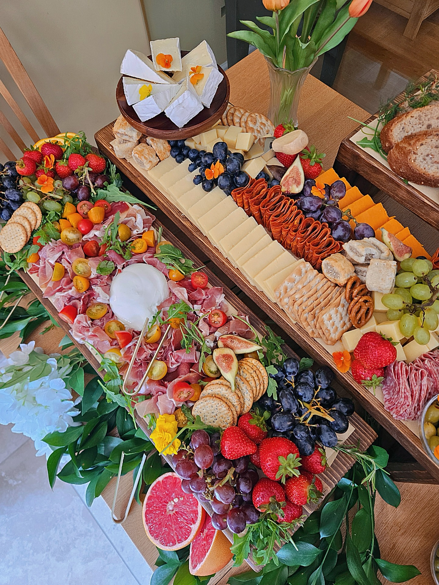 📸 The Ultimate Grazing Table for a special Home Celebration pre-Wedding party 💍