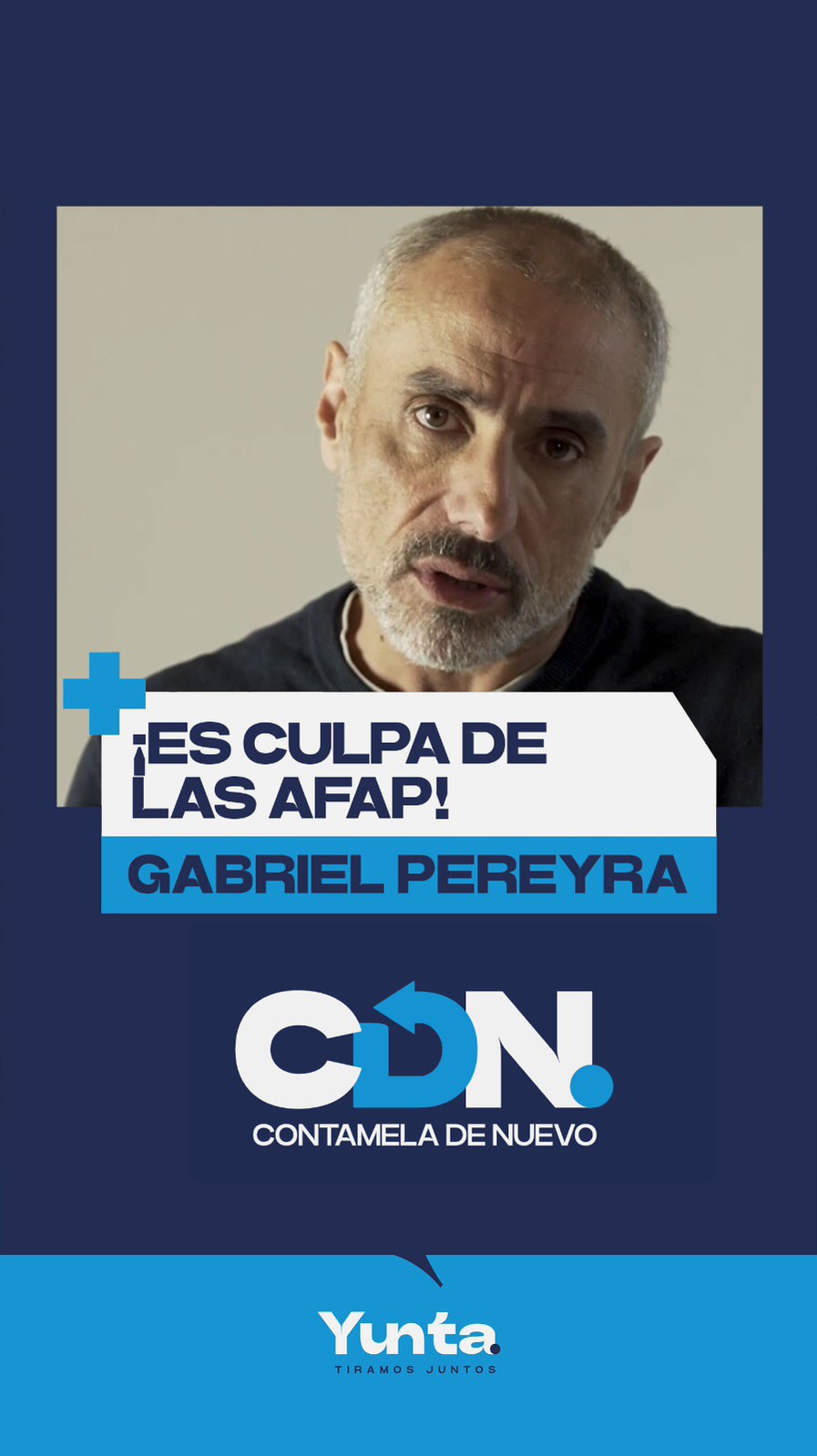 ¡Es culpa de las AFAP! ✊
¿Es culpa de las AFAP? 🤔
Otro “Contamela de nuevo”.
Por @gabrielhpereyra y @diegoarios81
#YuntaUY #ContamelaDeNuevo