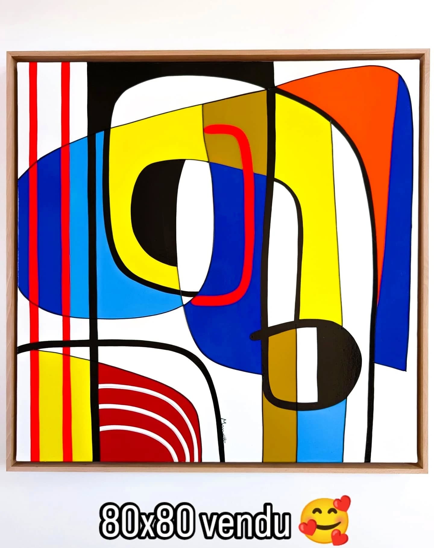 Quand l'abstrait se concrétise dans vos maisons 😊...merci à Isabelle et Pierre pour leur coup de ❤️ à ma galerie parisienne @le33mai 🙏🙏