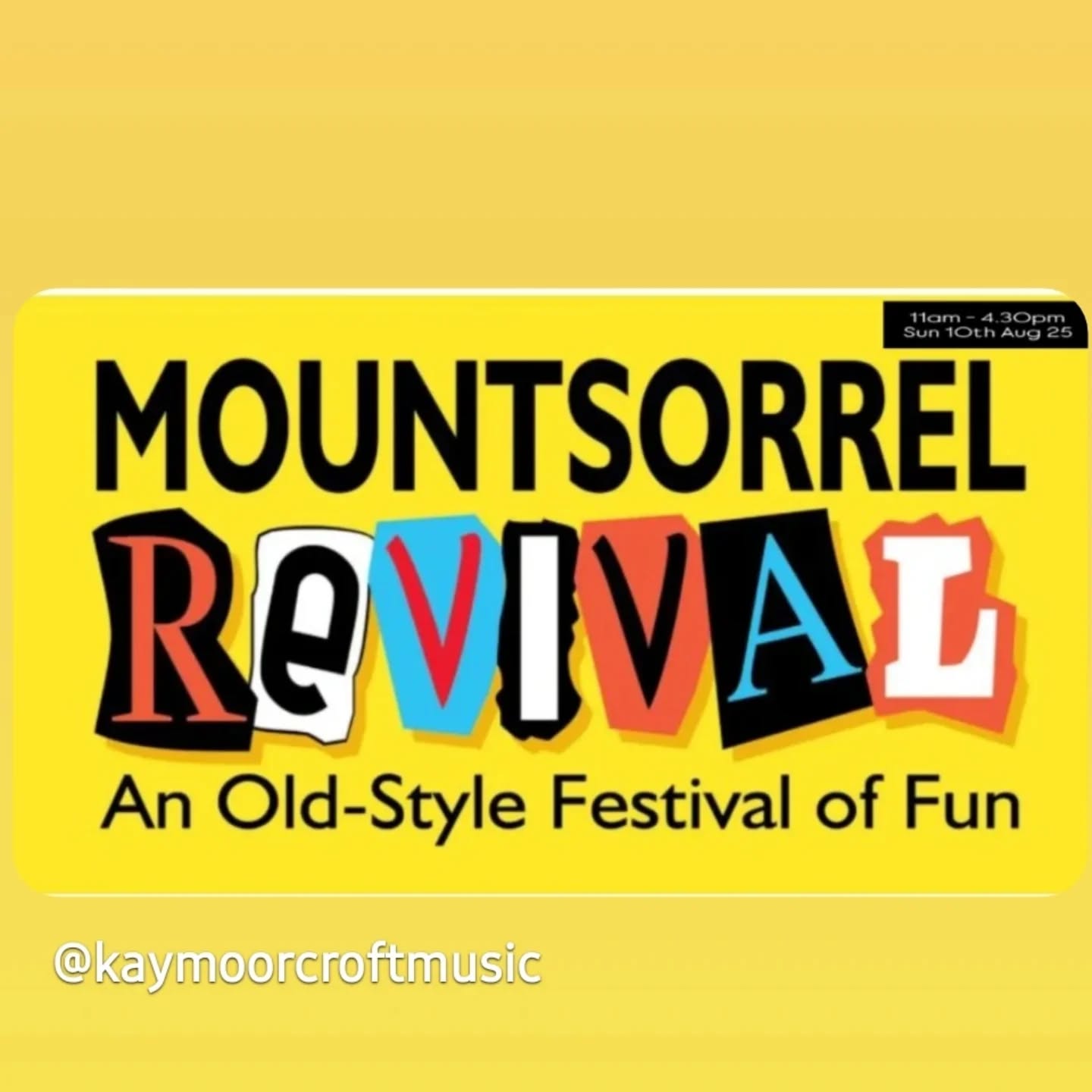 🆓️ FREE Village festival
🕚 11am - 4.30pm
🗓 10.08.25
📍Mountsorrel
We're super pleased to be asked back for the 4th year running to perform at the Revival again!
Hope to see some familiar faces there!
#Revival #mountsorrelrevival
#Mountsorrel #livemusic #duo #acoustic #guitar #vocals