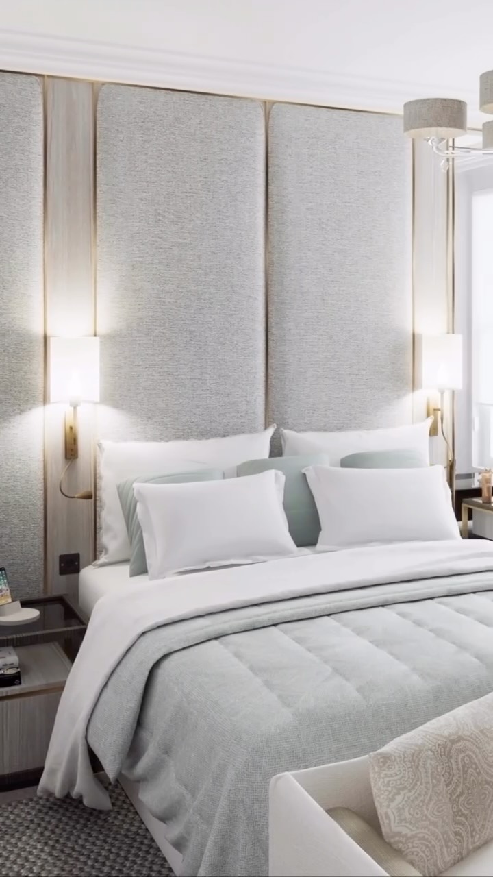 A peaceful bedroom retreat from our Earl’s Court project.
Soft wood finishes and gentle fabrics come together beneath a tall, upholstered headboard — creating a calm space to unwind and recharge.✨
#interiordesign #propertydevelopment #luxuryliving #londoninteriors #interiordesignlondon #homedecor #elegantspaces #luxuryhomes #bedroomdesign