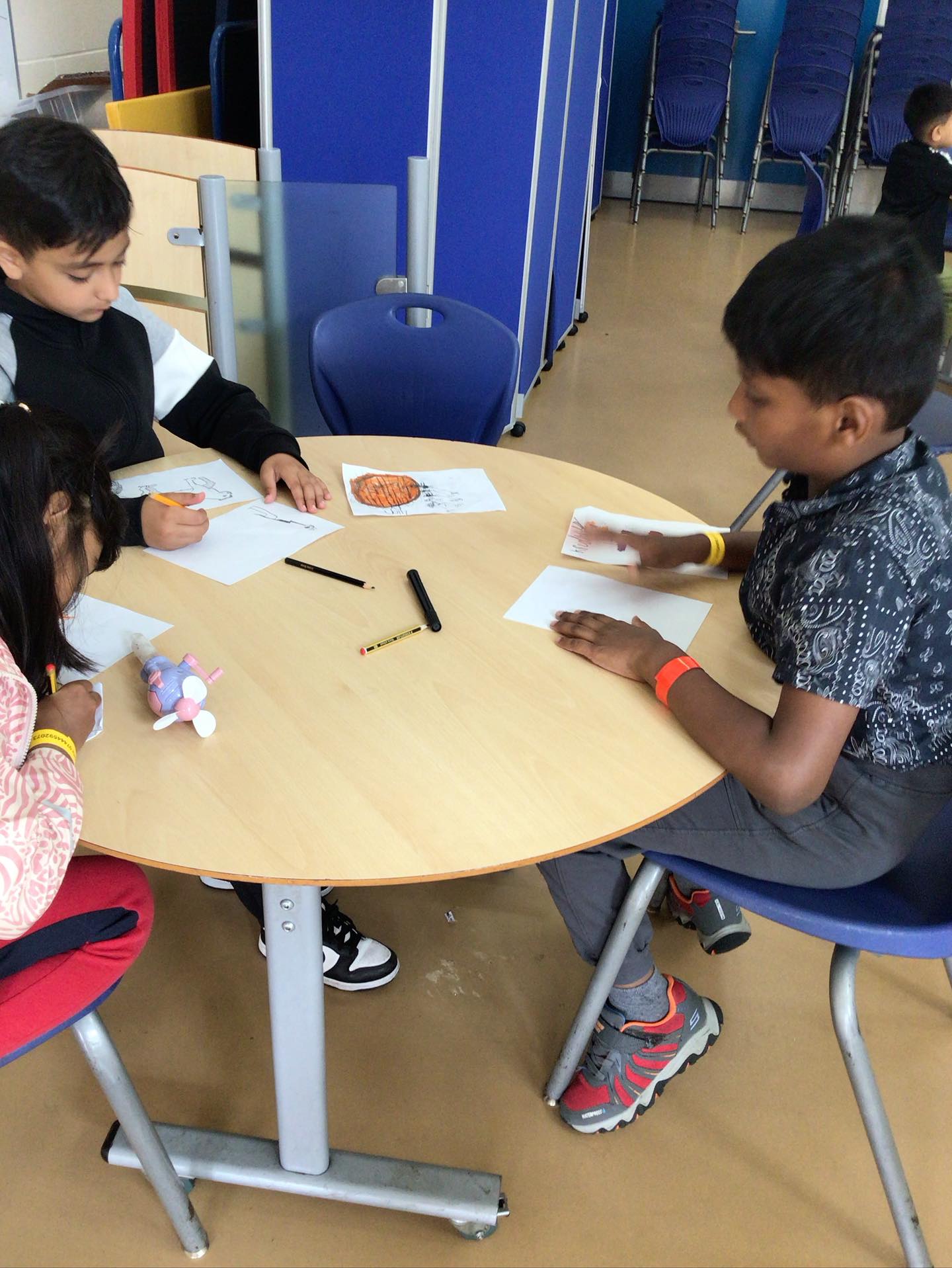 Week one. Friday. Cone games. Free play. Sketching #conegames #freeplay #sketching