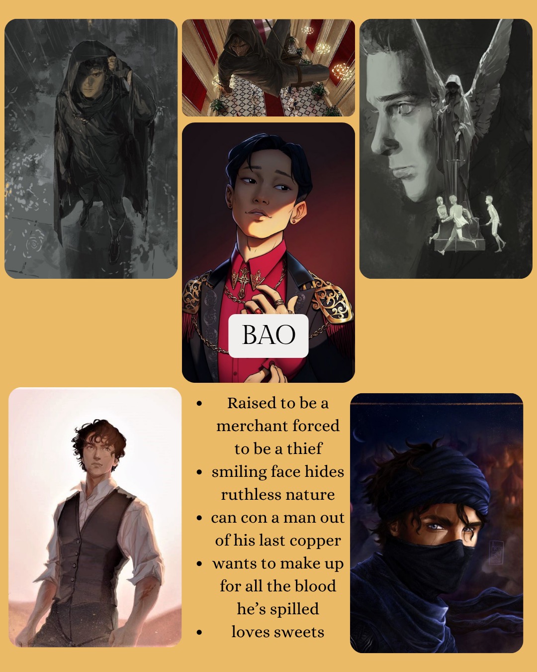 When I had to take out Bao's sections from the first book I was heartbroken (they messed with the flow). But don't worry, he's getting his own novella after I finish the main story. The man may be easy on the eyes, but underneath his pleasantries, lies a ruthlessness you never want to experience. #indieauthor #characterdesign #atobad #selfpublishedbook #bookworm #fantasybook #epicfantasy #highfantasy #characterinspiration