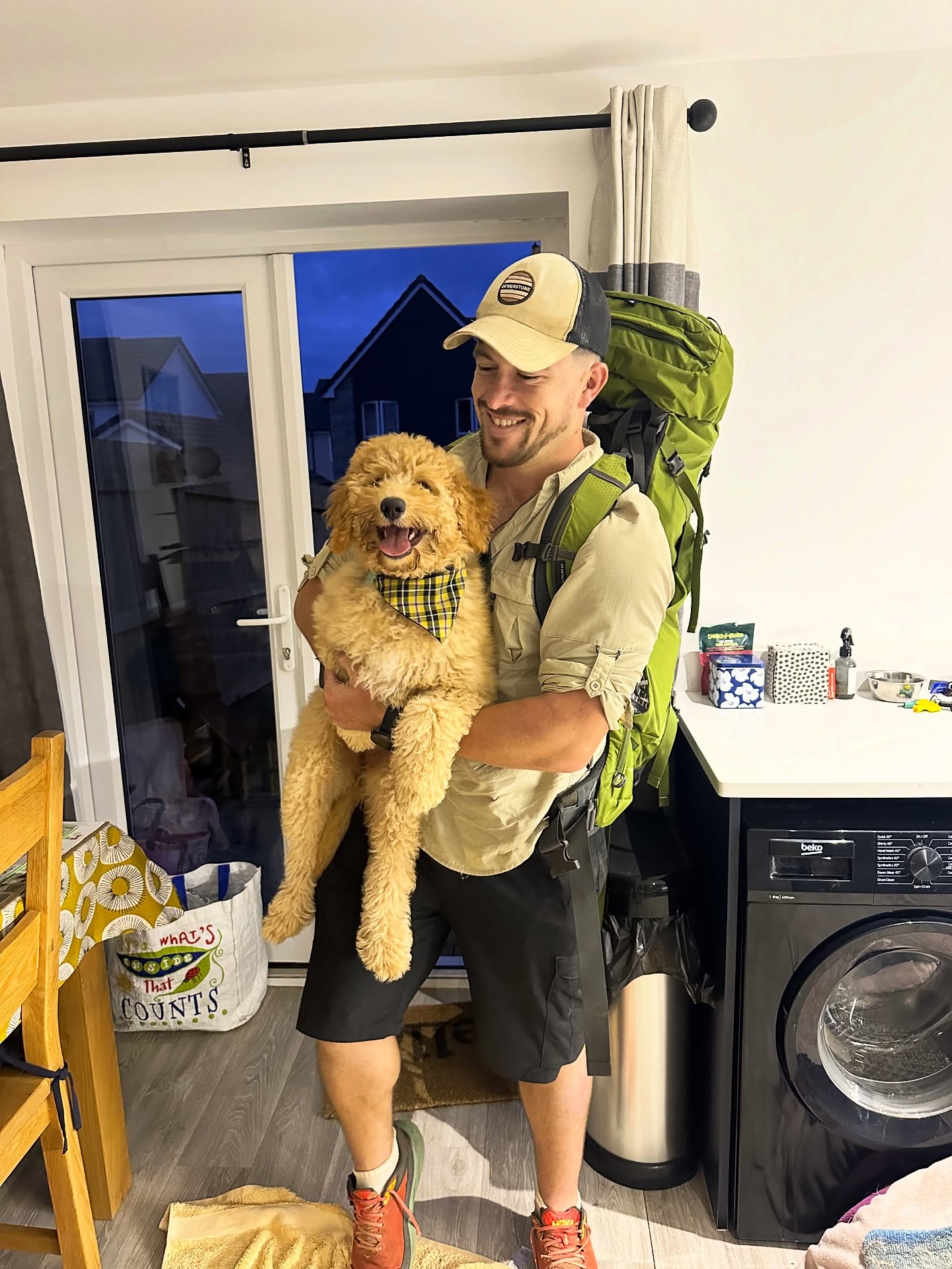 Welcome home party after being away on expedition for 3 weeks from @doodle_willa. Settling into our house, now for the mega kit sort after living in the van for 18 months ! @dewerstone @ayacucho_outdoor @ospreyeurope #mountainleader #expedition #mountains #adventure #adventuretime #explore #borneo #jungletrek #trek