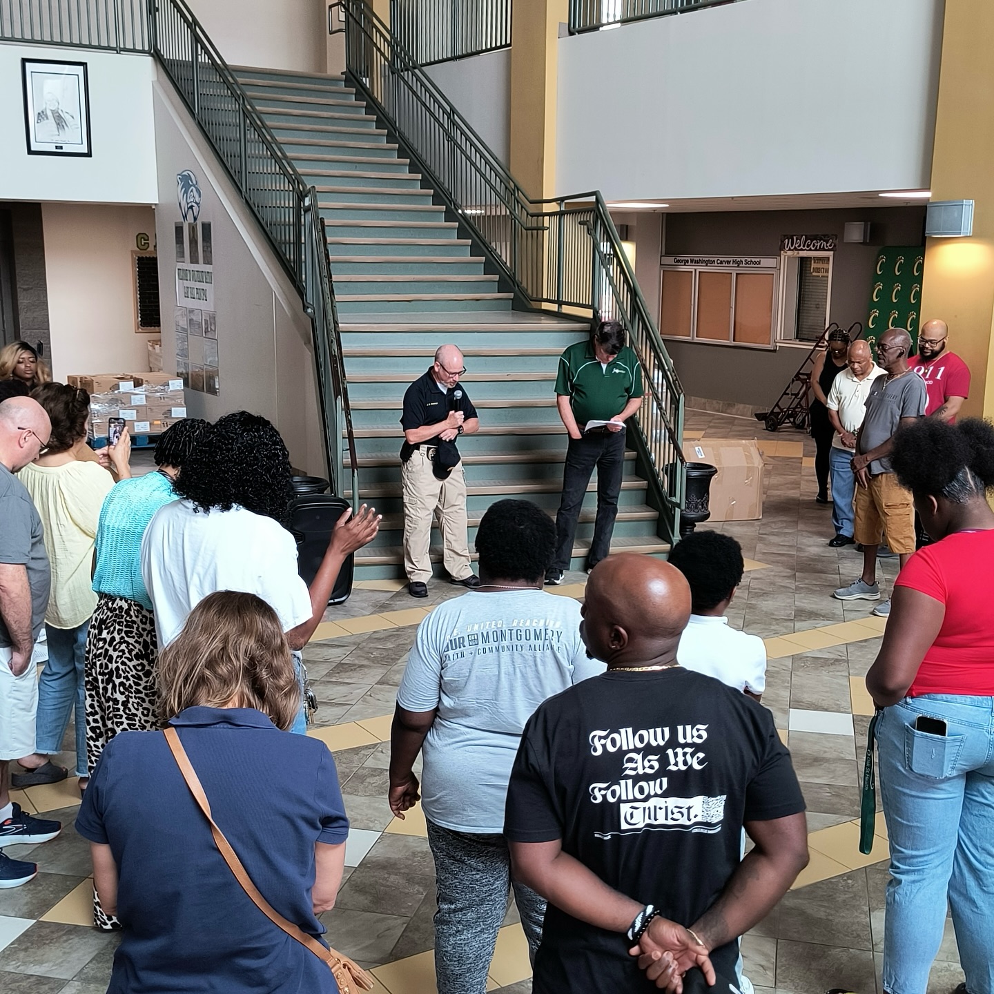 OUR Montgomery
Prayer Gathering for Our Schools
Monthly Prayer Walk/Gathering #78
More photos in the “One United Reaching (OUR) Montgomery” Facebook group.
Join us on Saturday, September 6, for our next OUR Montgomery monthly prayer gathering! More details soon…
Sign up for our mailing list at www.ourmontgomery.org
Text OURMTG to 74000 for text reminders about first Saturday prayer walks and gatherings.
#ourmgm
#mymontgomery
#montgomeryalabama