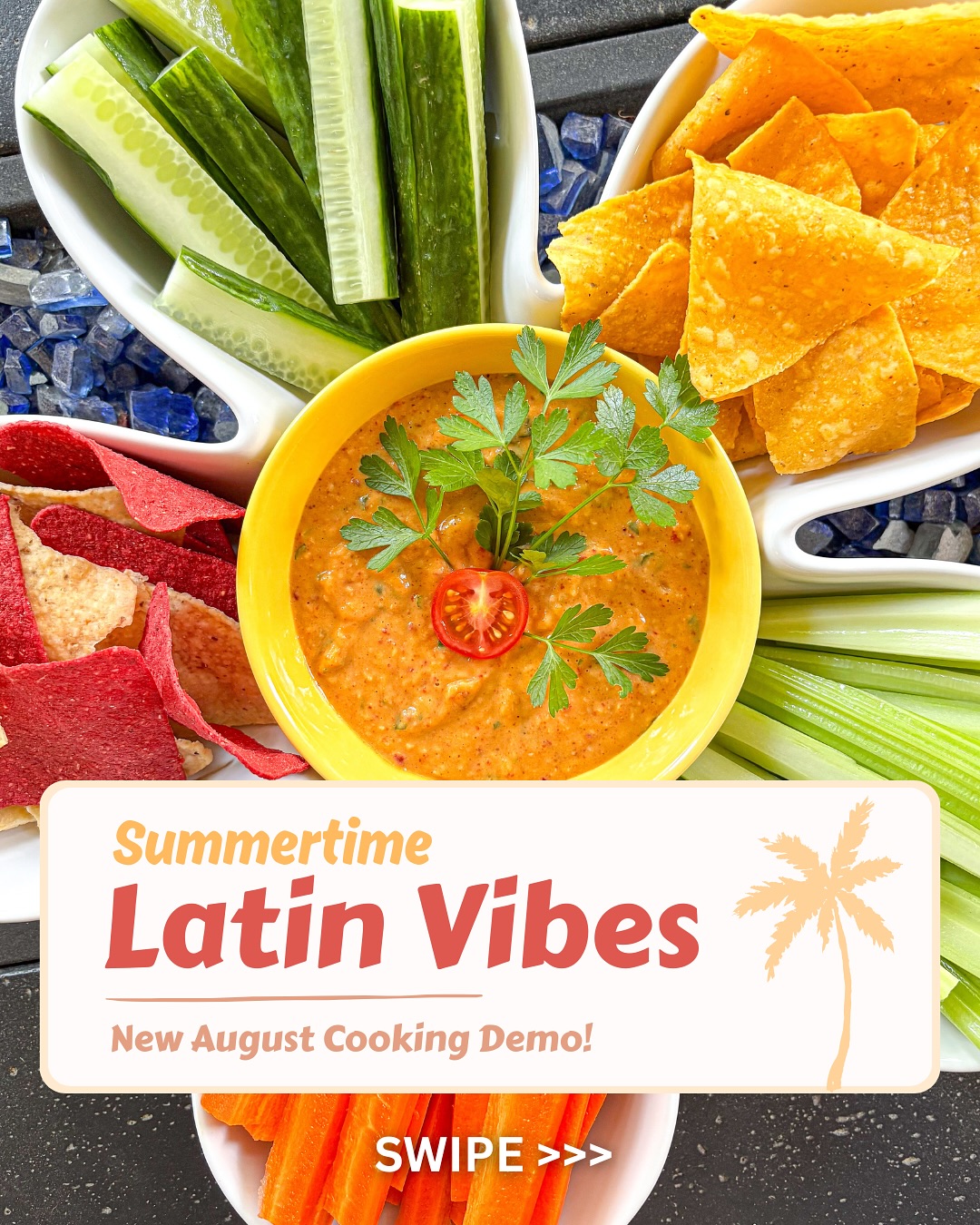 Summertime Latin vibes cooking demo! Sign up link in bio
🍒
This demo will feature:
🌶️ Chipotle white bean dip served with tortilla chips and fresh veggies
🍉Watermelon salad with arugula and feta
🍋🟩Fish tacos with pickled onions and lime crema
🌽Mexican street corn bake
🍒Sour cherry olive oil cake
Sign up at shaunalindzon.com
#cookingdemo #torontofood #newrecipes #registereddietitian #eattoronto #foodtrends #foodstagram #nutrition #registereddietitiannutritionist #latincooking