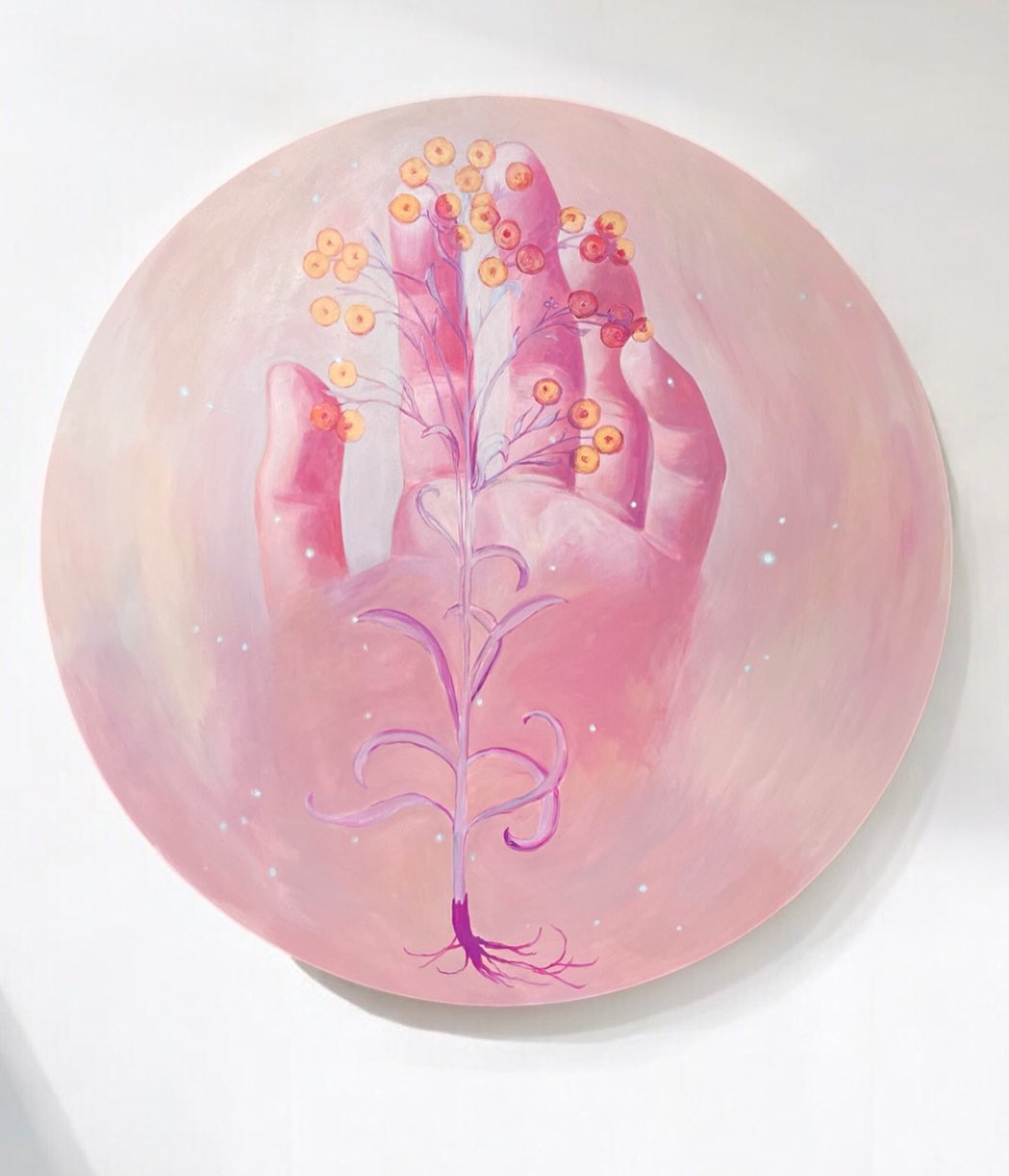 Dotyk ~ Touch
• 100 cm
#acryliconcanvas
#surrealism #surrealismpainting
#contemporaryart
#surrealhands #handinart
#flowersinart #womanartist