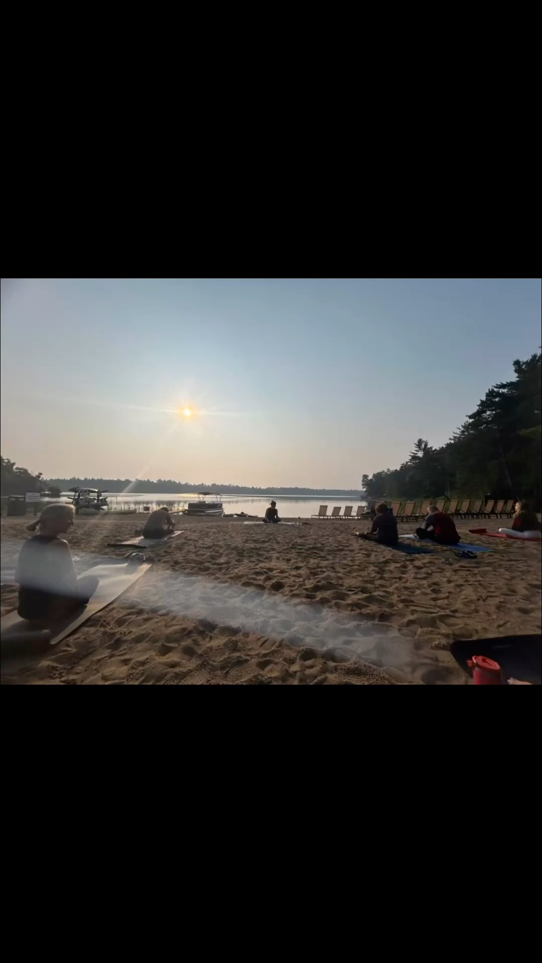 Great AM yoga with Nisswa Yoga!! Why not ‘torture’ your kids with a 8 am yoga class on vay-cay?? 🌅🧘♀️🧘♀️🧘♀️🌊🌲