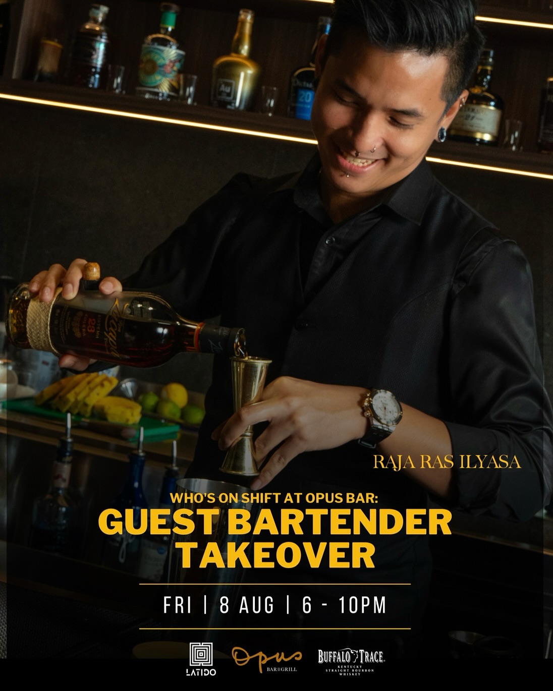 🔥 GUEST SHIFT ALERT 🔥
This Friday, August 8th, join us at Opus Bar & Grill at VOCO Hotel Orchard from 6–10pm for a bold night behind the bar.
Featuring Raja from Latido, slinging two fearless Buffalo Trace cocktails that bring his spin and flair to the flavors of bourbon.
🍸 Come early, stay late — it’s one night only.
#BuffaloTrace #GuestShift #OpusBarAndGrill #VOCOOrchard #SingaporeBars #BourbonCocktails #LatidoSG