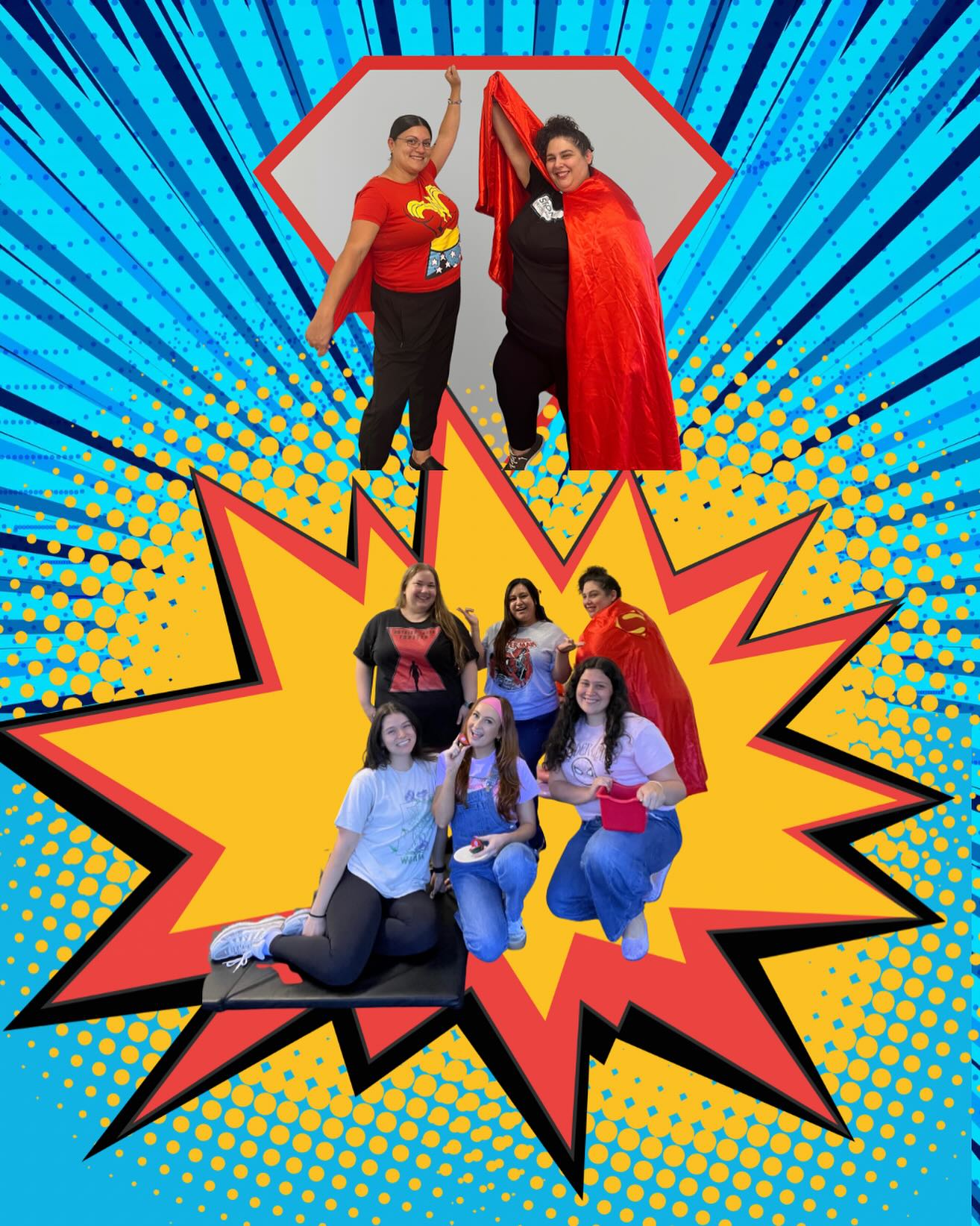 Day 1 of dress up week: Superheroes! It’s been so fun seeing the kids dress up. Remember if you come dressed up you’ll earn an entry to win our family fun basket filled with games, puzzles, art activities and more!