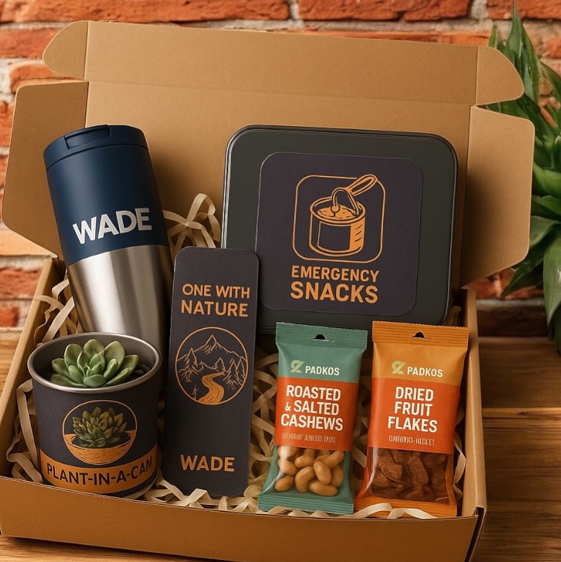 When life gives you deadlines… we give you snacks 🌿🥜
Meet our Snack & Sprout Survival Kit, because sometimes you just need a little plant power, a sip of motivation, and a whole lotta nuts to keep you going.
✨ Includes:
🌱 A Plant-in-a-Can (your new low-maintenance bestie)
🥤 A personalised tumbler for your sips & trips
📖 A “One With Nature” bookmark for leafy reads
🥜 Crunchy cashews + fruity bites for emergency hangry moments
Gift it. Keep it. Snack it.
Because there’s always a raisin to smile. 😏
#GiftGoals #SnackAttack #PlantPower #DeskGlowUp #HappyMail #SnackAndSprout