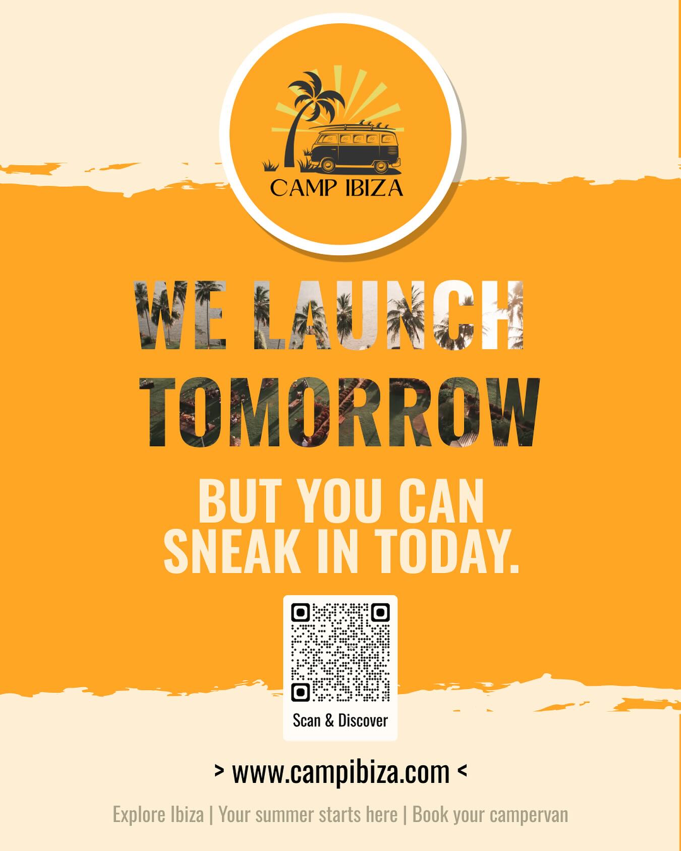 Be preparedโฆ CAMP IBIZA goes live tomorrow! ๐๏ธ
๐ฒ Scan the code or visit the site to sneak in early.
And big shoutout to @we.are.ux!
๐ www.campibiza.com
#CampIbiza #IbizaVibes #VanLifeIbiza #IslandEscape #CamperAdventure #BookNow