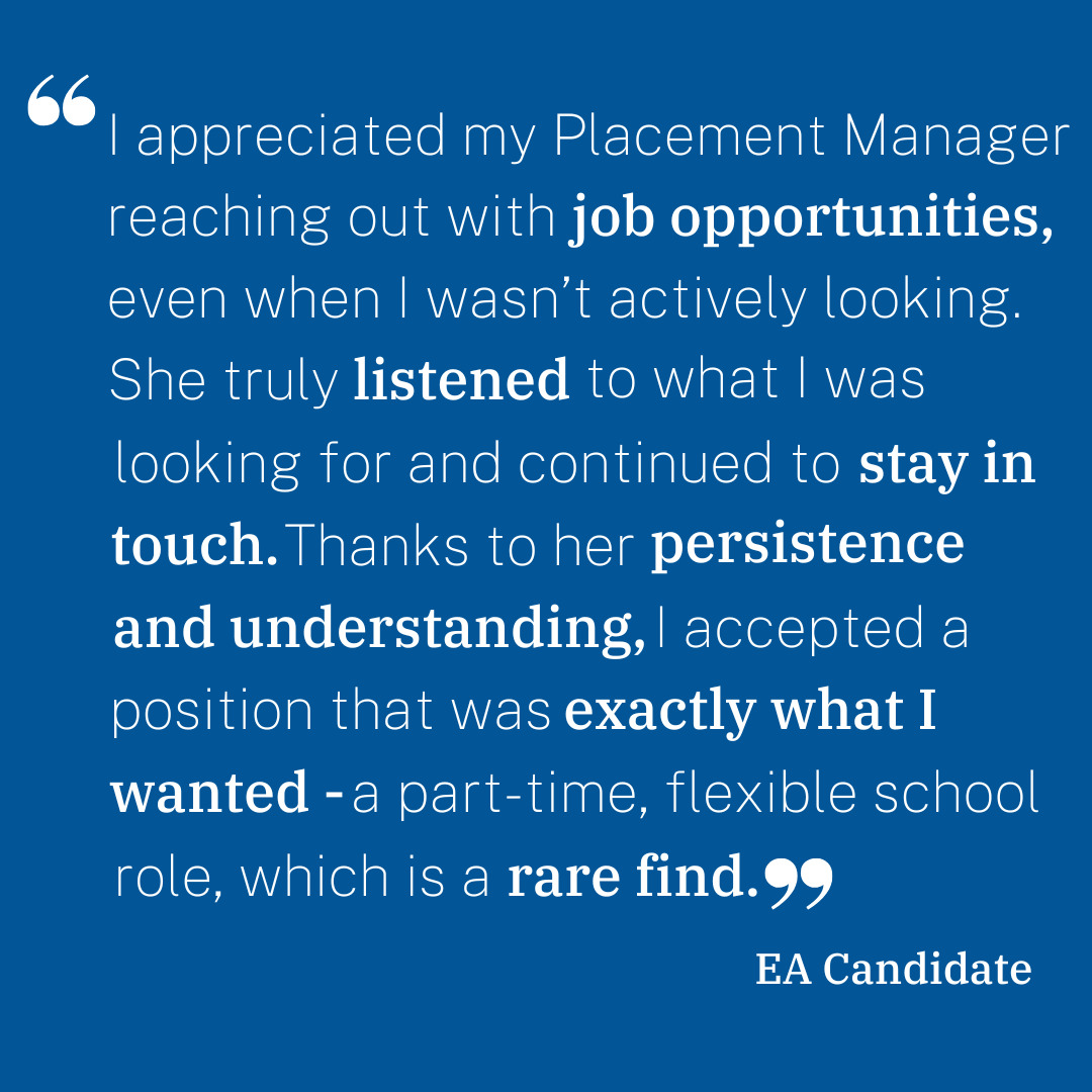 At EA, our Placement Managers work to match you with the perfect job opportunity.
.
.
.
#educatorsally #indyschools #privateschools #boardingschools #dayschools #education #jobsearch #jobsearching #teachers #teacherjobs #teaching #teachingjobs