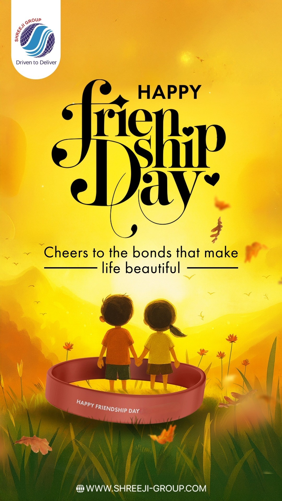 True friendship is built on trust, care, and love—just like every foundation we create. This Friendship Day, Shreeji Group celebrates the bonds that hold us strong and close, through every season of life.
#HappyFriendshipDay #ShreejiGroup #BondOfTrust #TogetherAlways #BuiltOnLove