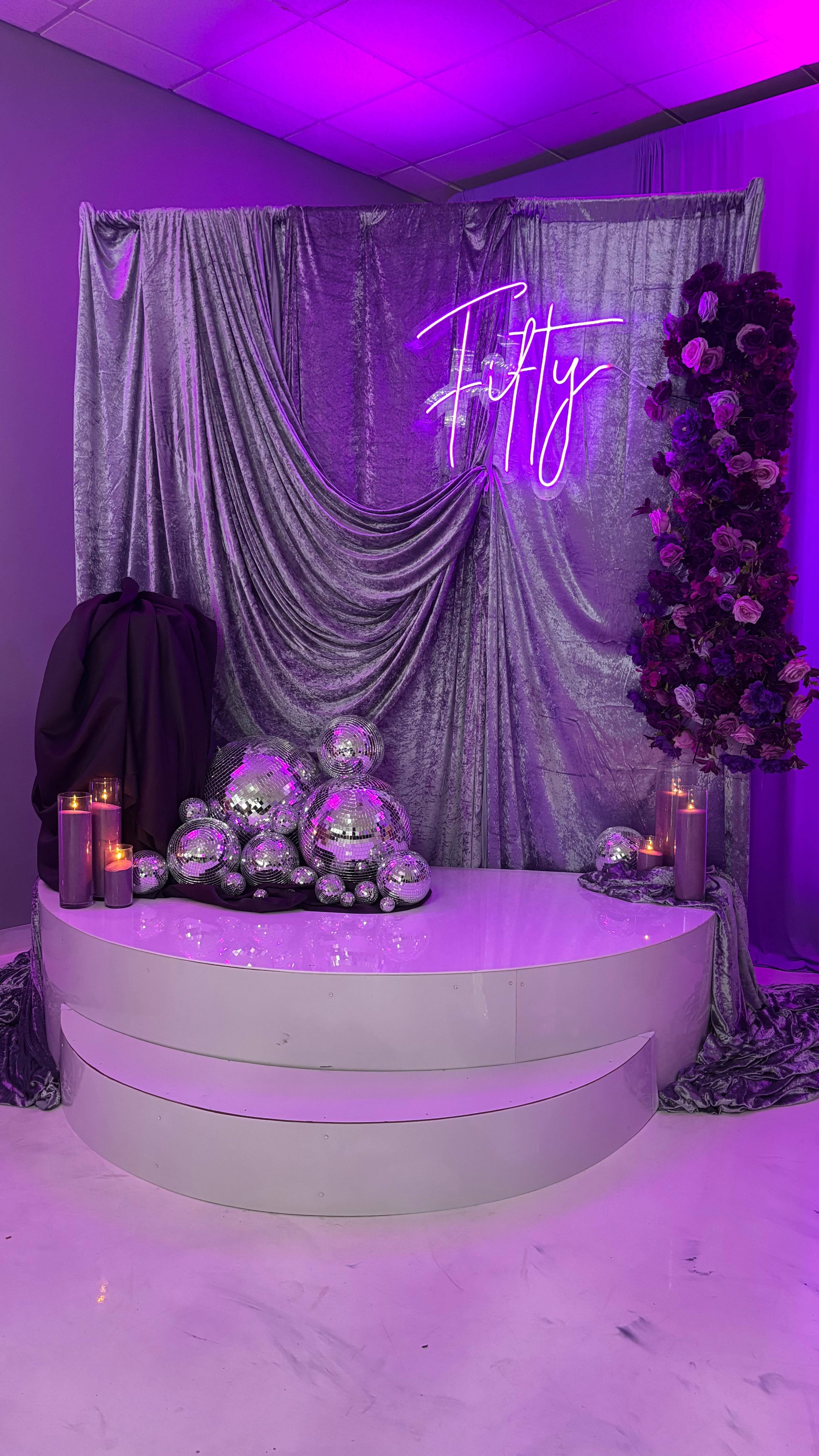 My client said “50 Shades of Purple is all I have, lol. Do your thing!” that was all I needed to hear… When creativity meets trust, the results are magic. From handcrafted details to custom furniture, every shade of purple came to life in this beautiful birthday celebration.
#50shadesofpurple #birthdaydecor #birthdayvibes #celebration #birthdaydinner #custommade #weddingdetails