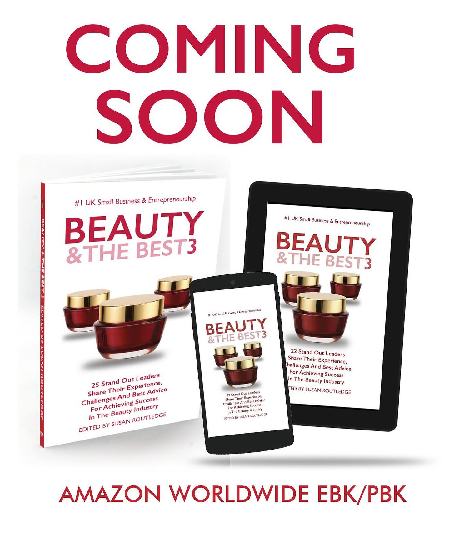 WE’RE BURSTING WITH PRIDE!!❤️
Book no.2 is launching soon!!
She’s gone and done another one!!!!
Our very own Fi has been quietly working away on another book - she is one of 22 industry experts that will be sharing their insights in creating and growing a successful business within the beauty industry!
We’ll keep you all posted with more info soon!!