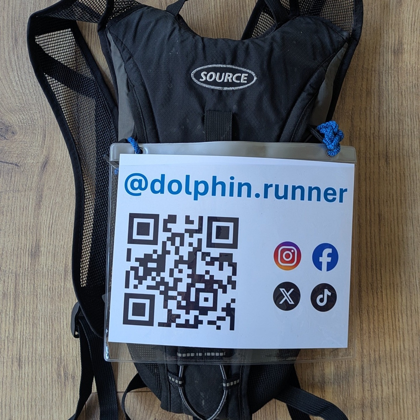 New addition to the dolphin's running backpack 🐬.
QR code leads to https://cpdmatch.co.uk/running-for-the-ocean where you can find out how I plan to use the dolphin parkruns to signpost people toward Ocean education on @cpdmatch
Please share, the Ocean needs your help.