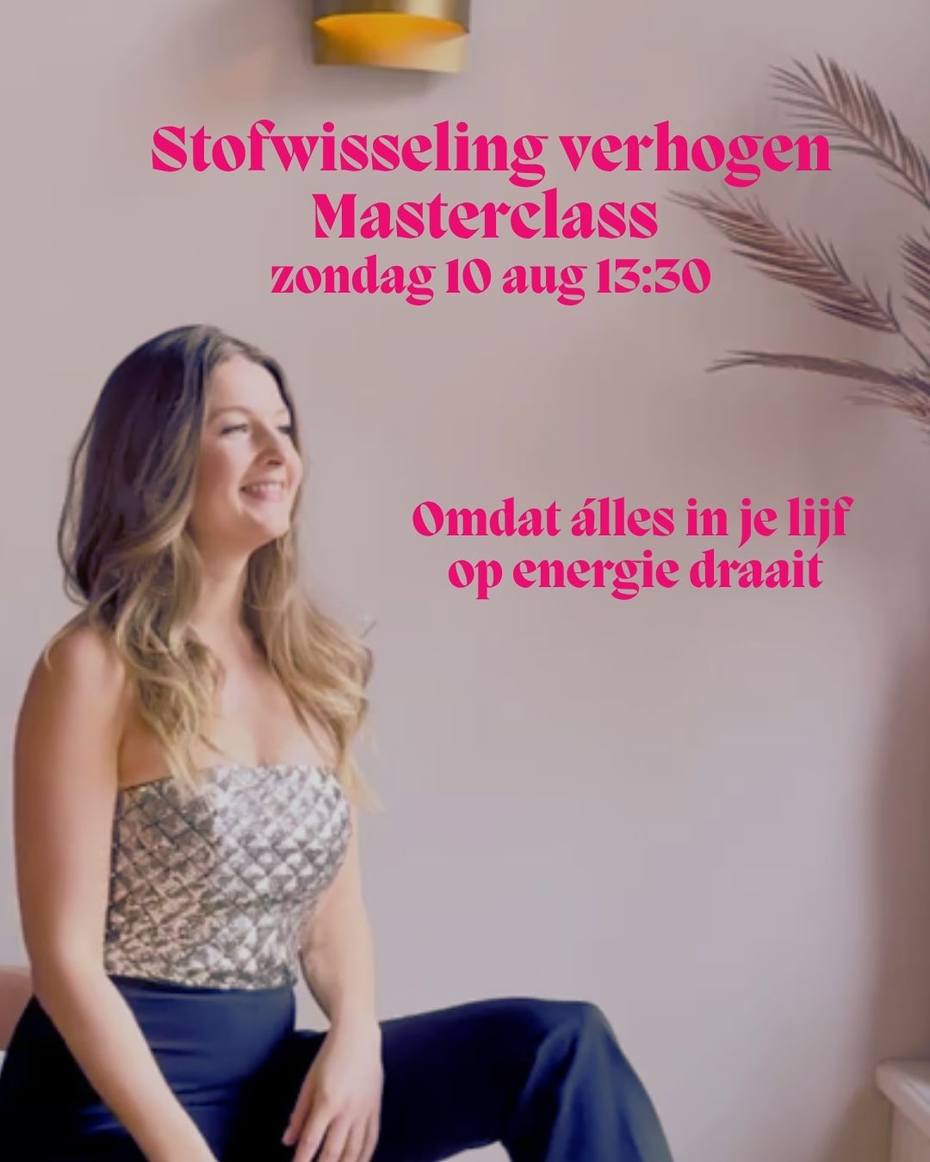 Als we ergens massaal mee struggelen is het wel energie tekort én overgewicht.
Daarom is het thema van de masterclass Master your Energy aankomende zondag: Stofwisseling verhogen 🔥
We gaan het hebben over:
✔️ Welke voeding je stofwisseling een boost geeft
✔️ Op welke tijdstippen je het beste kunt eten
✔️ Wat je nog meer kunt doen om je metabolisme te versnellen
Deze masterclass is voor jou als je:
💡 Meer energie wilt
💡 Makkelijker vet wilt verbranden
💡 Je hormonen beter in balans wilt brengen
💡 Minder last wilt hebben van spijsverteringsklachten
📅 Datum: zondag 10 augustus
🕜 Tijd: 13:30
🎥 Online via Zoom
Wil je mee doen? Meld je aan via de link in bio voor Master your Energy. Aankomende zondag is de Stofwisseling verhogen editie 🔥
Tot dan!
#boostyourenergy #masteryourhormones #levelupyourhealth #vrouwengezondheid #foodismedicine #consistencyiskey