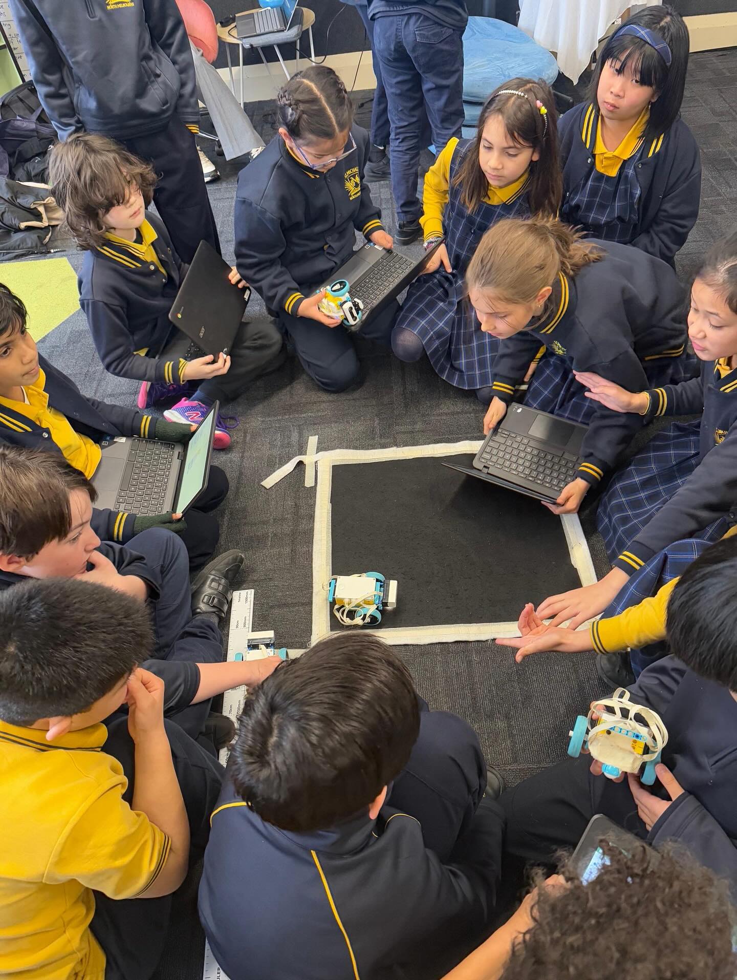 In Make, Know, Do, Act, students from 3/4CA engaged in an incursion with the ladies from ‘Robogals’ 😁🕹️
First, they learned about different types of engineering and their importance in our world. 🌏
Then, they used Lego Spike robots and block programming to complete three challenges (getting their robots to move, spin and stay inside a space) - so much fun!! 😁
They will use this incursion to act as a springboard for the students in Make, Know, Do, Act this term 😁 The students will also get an opportunity to engage in a further STEM workshop this term based on their interest (eg. coding on Scratch, animation, stop motion, editing videos, engineering, website creation)👏🏽