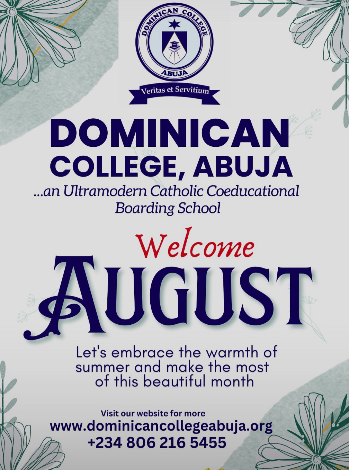 Our education apostolate welcomes you to another month as it prepares for the academic term 2025-2026.