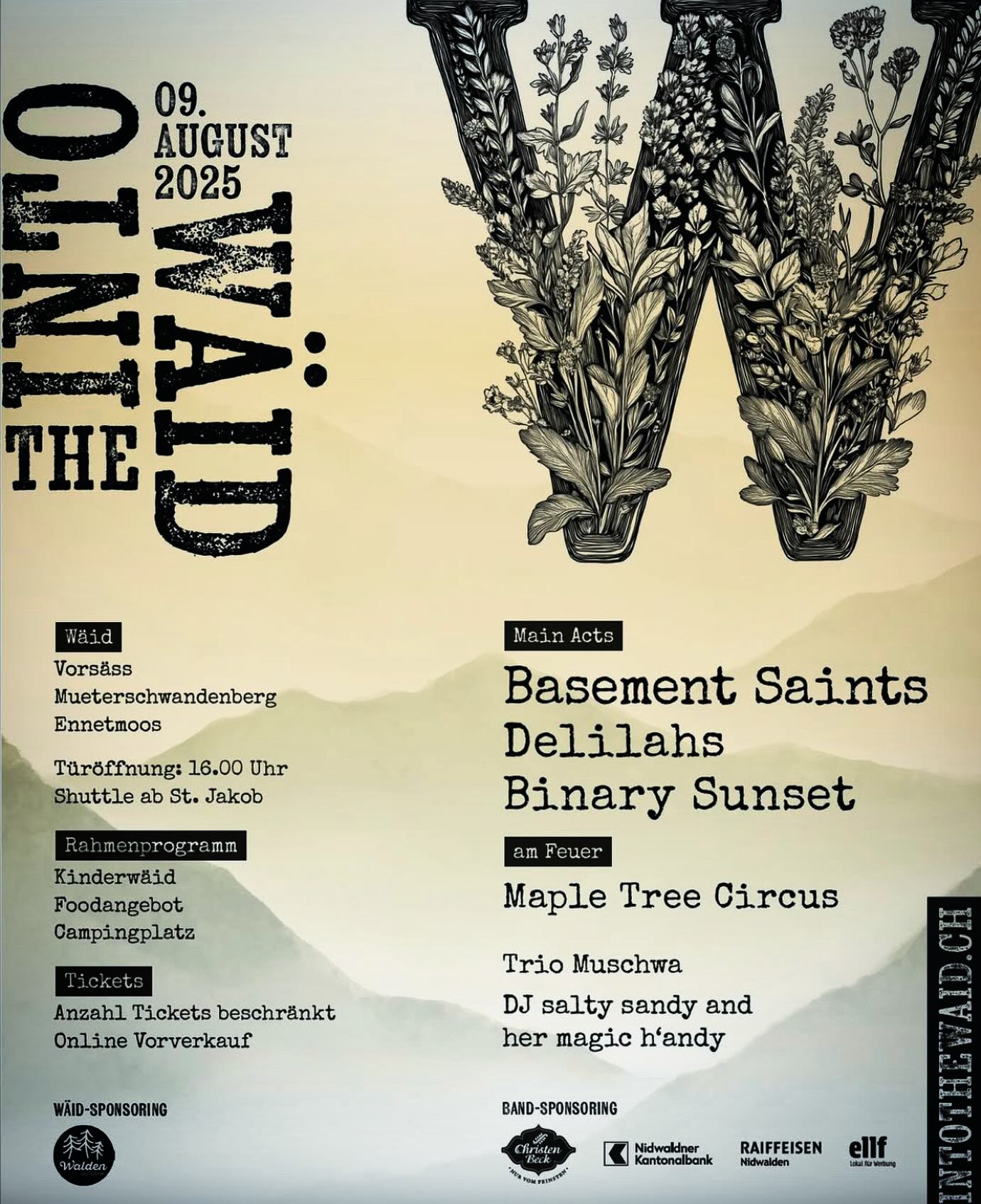 Nidwaldeeeen, are you ready?!! Grosse Vorfreude auf Samstag 09.08.25😍🎉 @intothewaid