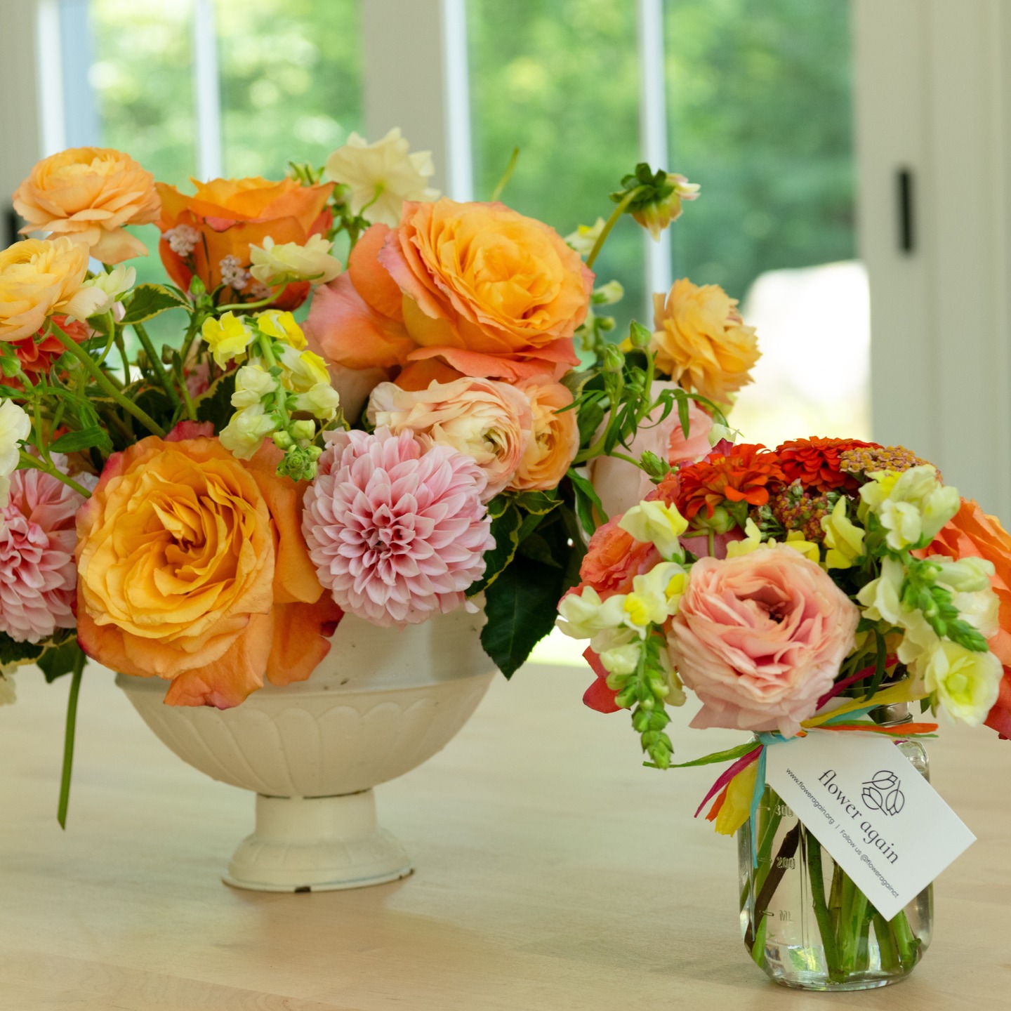 Loved the warm, juicy colors of summer! A big shout out to our bride/groom, Haley & Andrew for sharing their beautiful wedding flowers designed by @hanafloral with us to repurpose and share with the patients at The Villa at Stamford, a local nursing and rehabilitation center. Boy did this delivery brighten their day. We are grateful to Haley, Andrew, and Yumiko at Hana Floral - also to all our wonderful volunteers who cheerfully work to spread the joy. @hmich2