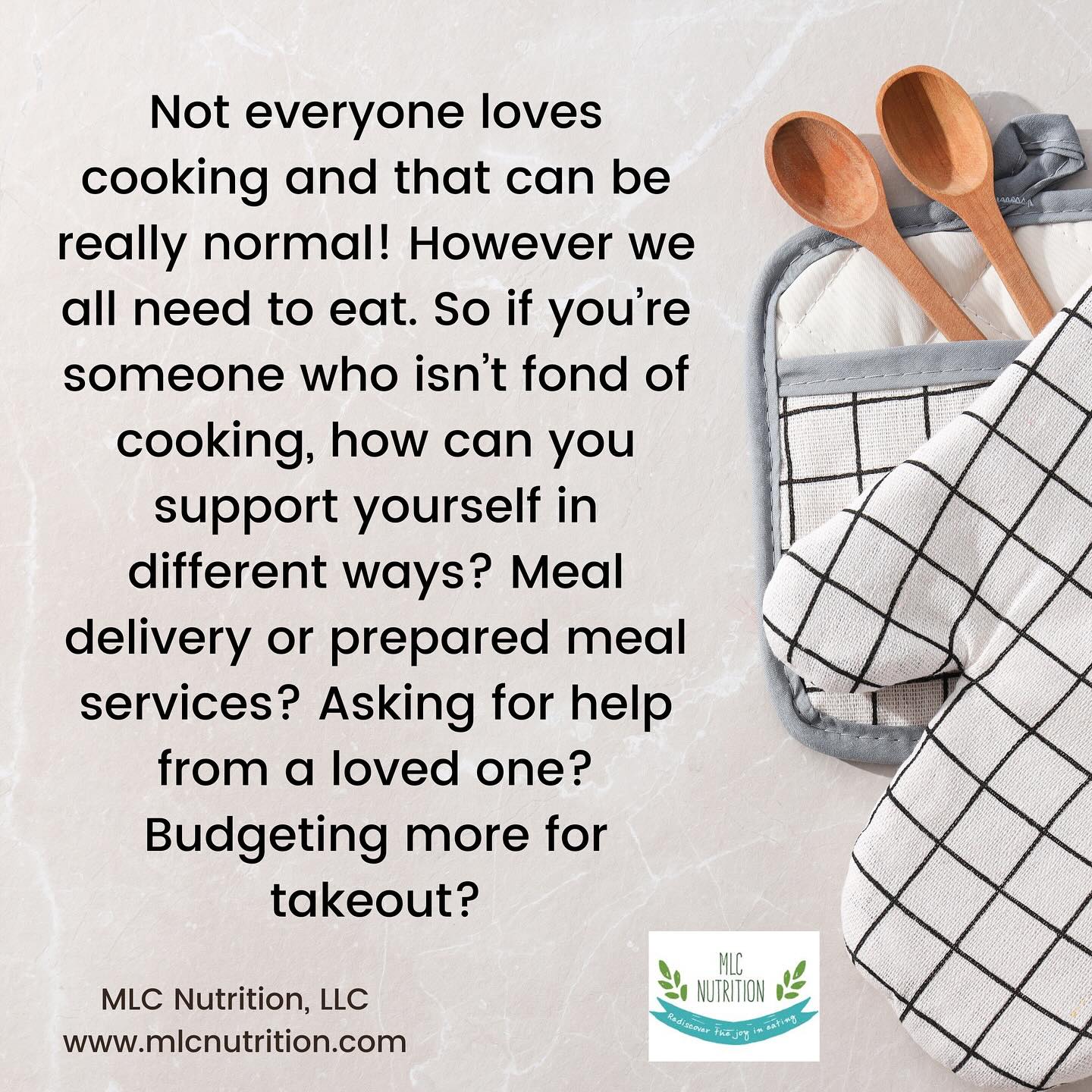It’s ok if you don’t like cooking. It’s ok if you reach a point in your recovery of learning how to take better care of yourself and you still haven’t become a fan of cooking. All that means is we need to find other tools to help you nourish yourself (and luckily there’s a lot out there!). There’s no shame in that approach.