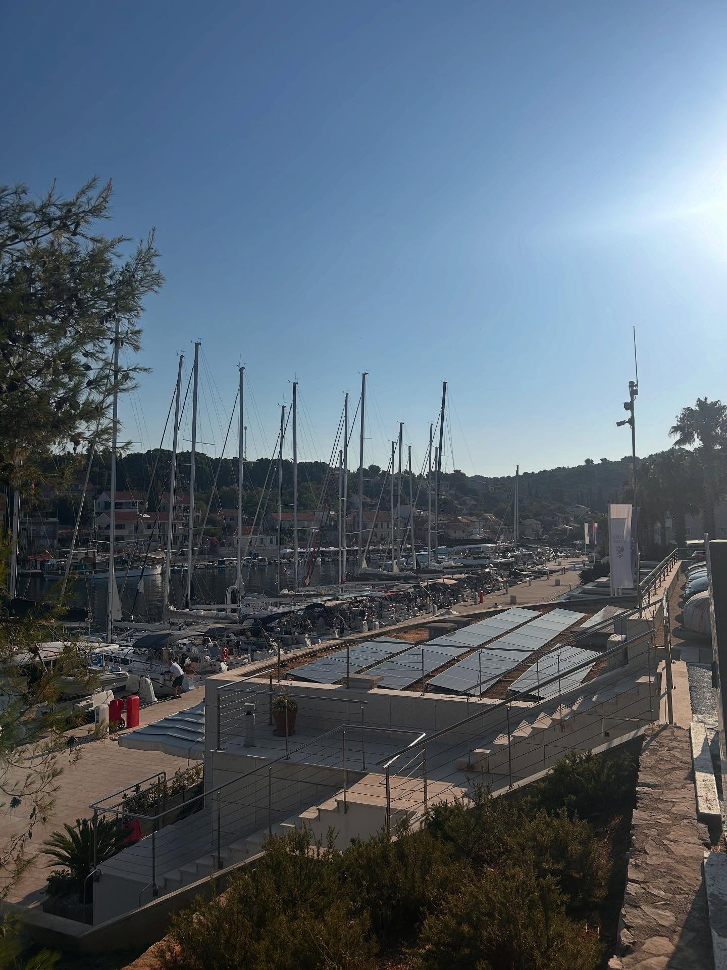 The lovely small harbor town of Maslinica! ⛵️⚓️🌞