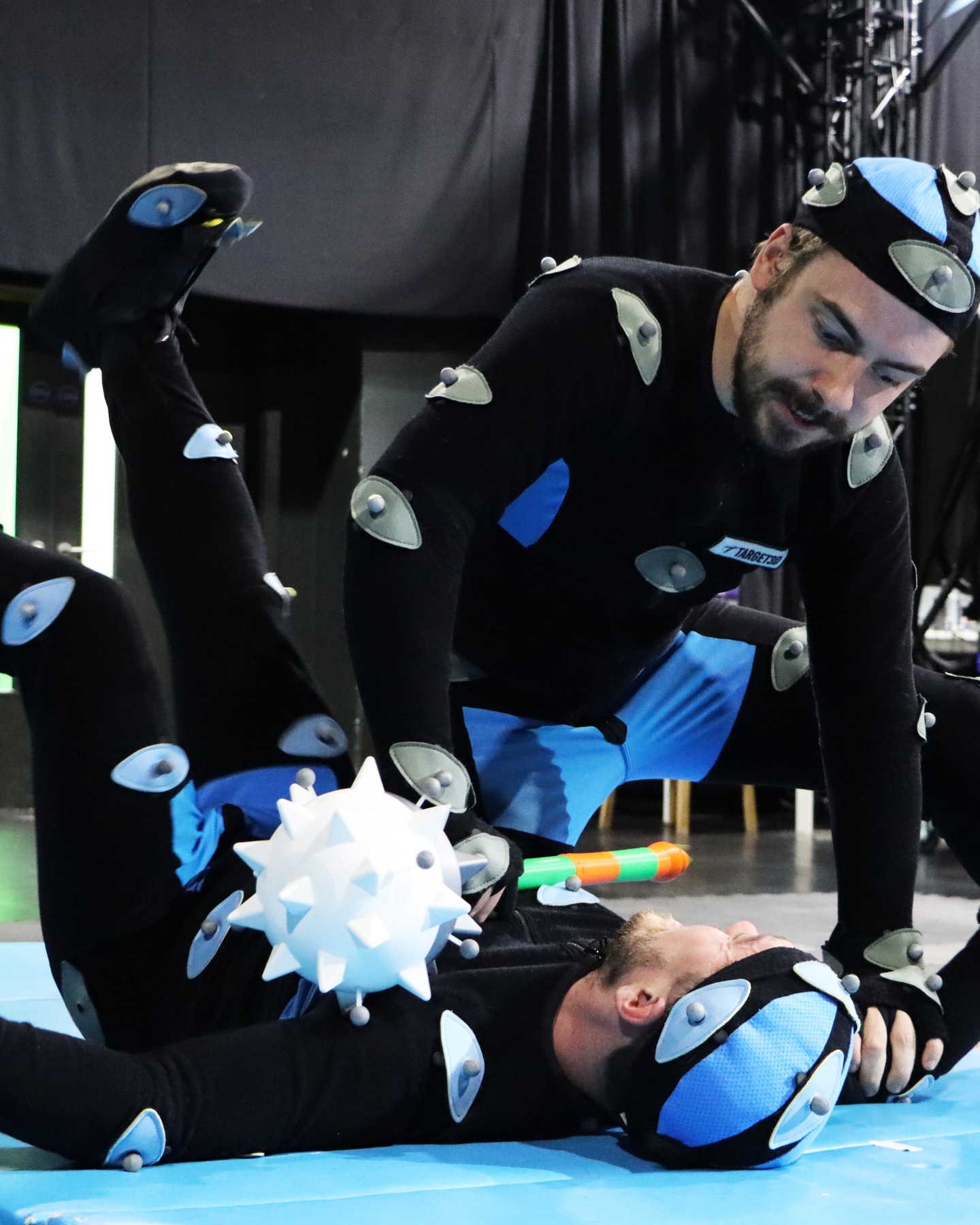 Oh, you said mocap? We thought you said macecap. 🤔
Here's a shot from this week's Introduction to Motion Capture Performance Workshop, featuring our actors in an intense scene (plus one of our new props!)
Thank you to all the actors who attended and gave it their all. We hope you had as much fun with us as we did with you.
#motioncapture #mocap #pcap #performancecapture #gaming #voiceactor #voiceacting #acting #actinglife