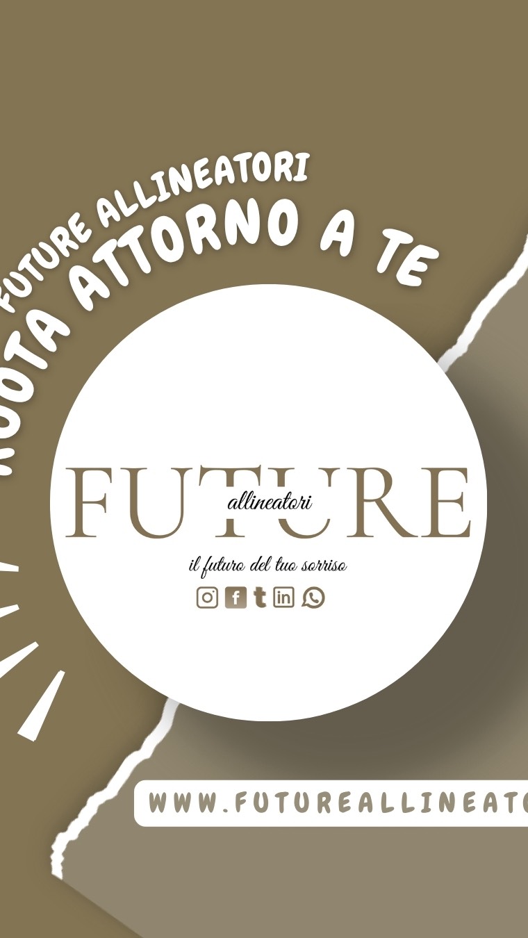 🔁 FUTURE ALLINEATORI RUOTA ATTORNO A TE!
Il tuo sorriso è al centro di tutto quello che facciamo.
Tecnologia, precisione e supporto continuo: tu sei il protagonista del cambiamento.
✨ Scopri il nostro mondo su www.futureallineatori.it
📲 Collabori con pazienti? Sei uno studio dentistico? Siamo il partner che aspettavi.
💬 Scrivici in DM o su WhatsApp.
👀 Seguici per non perdere novità, promo e casi reali!
#FutureAllineatori #IlFuturoDelTuoSorriso #AllineatoriInvisibili #OdontoiatriaDigitale #DentistaItalia #SorrisoPerfetto #StudioDentistico #OrtodonziaModerna #EsteticaDentale #RuotaAttornoATe