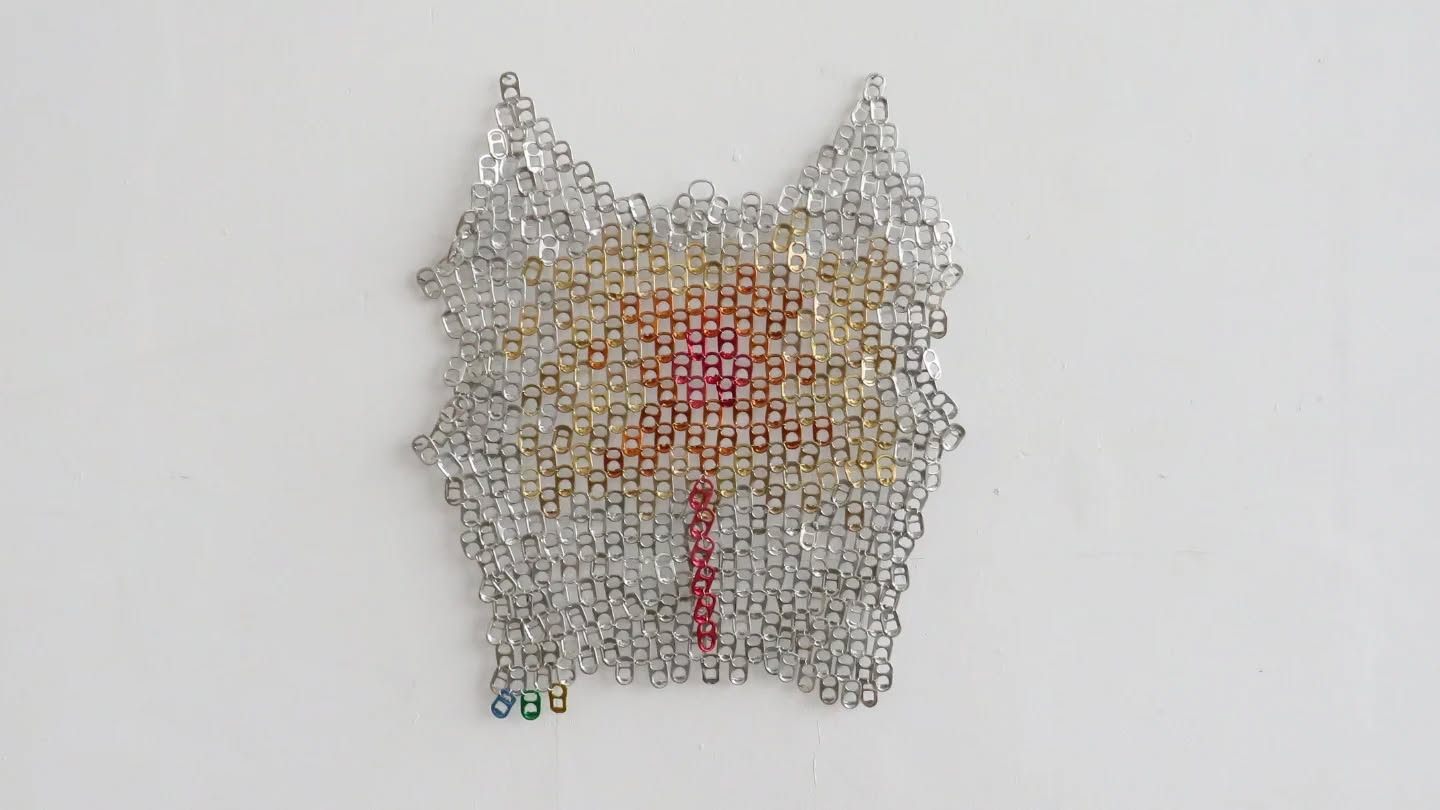 'can tabs' 2024 aluminium can tabs and o-rings
Collected number more of can tabs what's should I make next (◕ᴗ◕✿)
#cantabs #contemporaryart #disabledartist #art #cans #recycling #fineart #canart #artist #bafineart #ruskinschoolofart #jewellery #metalart