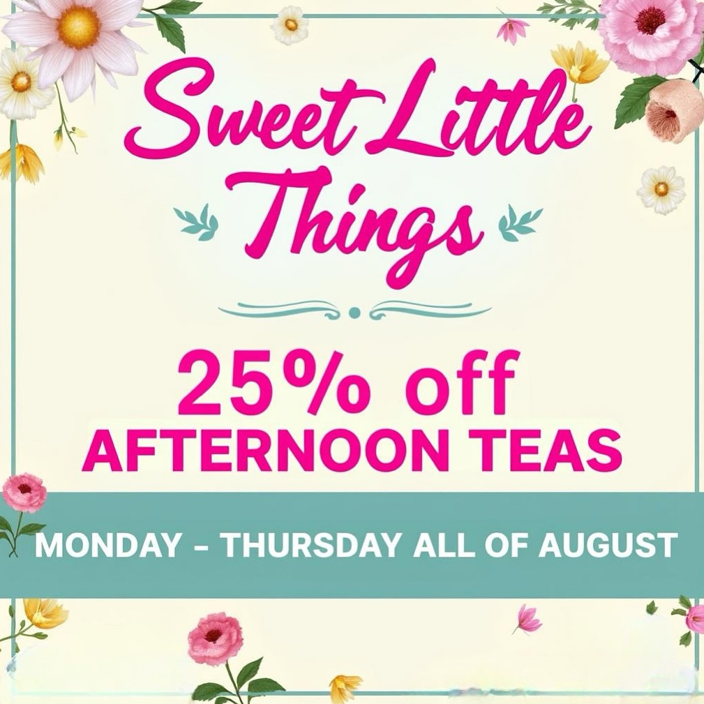 🍰 ✨ Who’s ready to indulge in a delightful afternoon tea experience? With Afternoon Tea Week approaching, we’re rolling out the treats at Sweet Little Things! 🎉
Join us for the rest of August and enjoy a cozy atmosphere with 25% off your afternoon tea from Monday to Thursday! 🌸☕️
Whether you’re catching up with friends or enjoying a peaceful moment alone, there’s no better way to celebrate. Book your spot now through our website!
👉 Tag someone you’d love to share this experience with! 💖
#AfternoonTea #SweetLittleThings #TeaTime #bathuk #sltbath