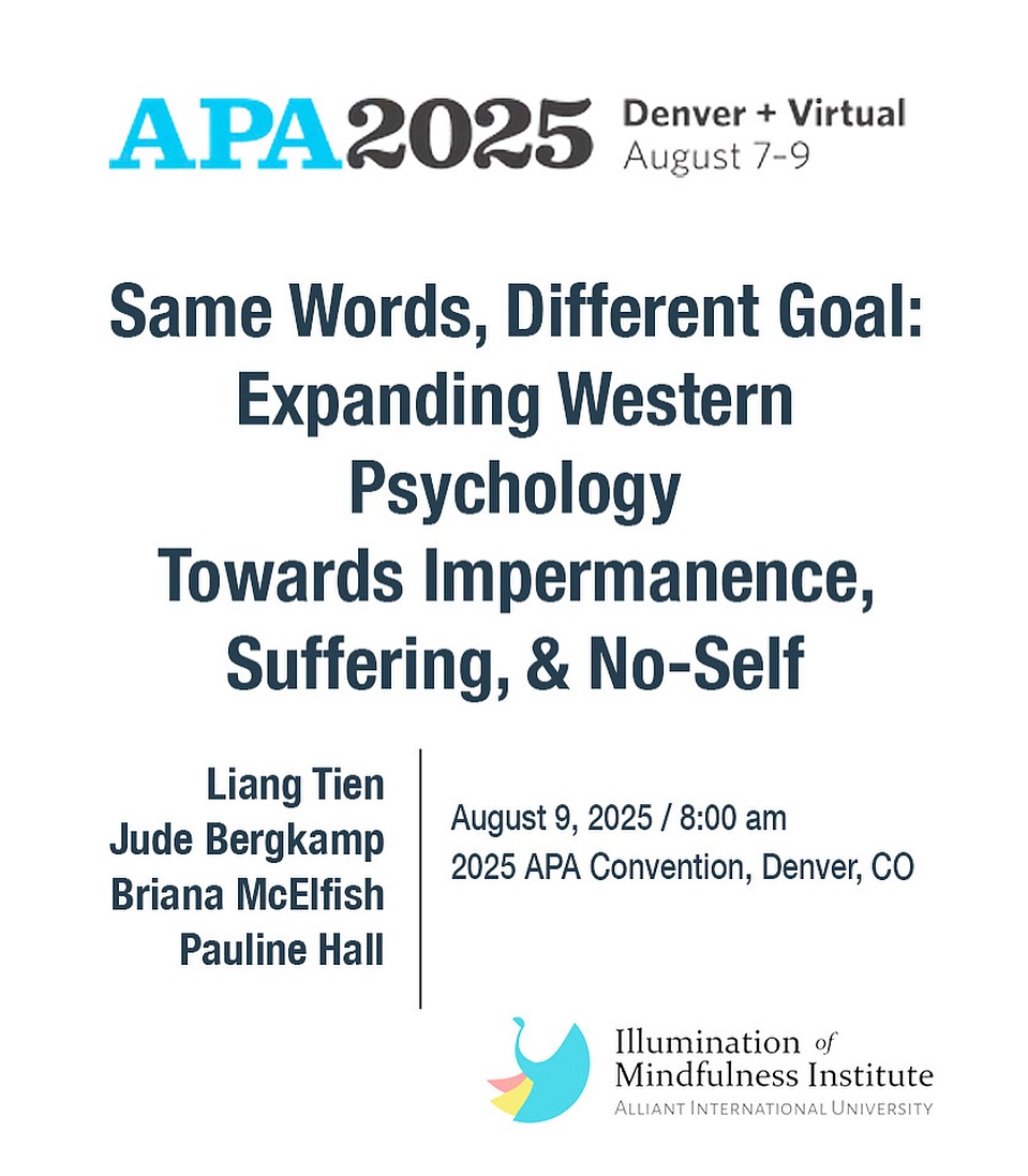 I am incredibly excited to present at APA Convention 2025 alongside Tien, Jude, and Briana. This is the fourth presentation in International Psychology conference.
I will be sharing a case study with video clips from therapy with a PTSD client — showing how healing unfolds when we move beyond the self.
If you are attending, come find us!
#APA2025 #drpaulinehall #心理學家日常 #BuddhistPsychotherapy #TraumaTherapy #SelfHealing #DrLiangTien #DrDebraKawahara #MentalHealthWisdom #clinicalpsychologist Psychologist