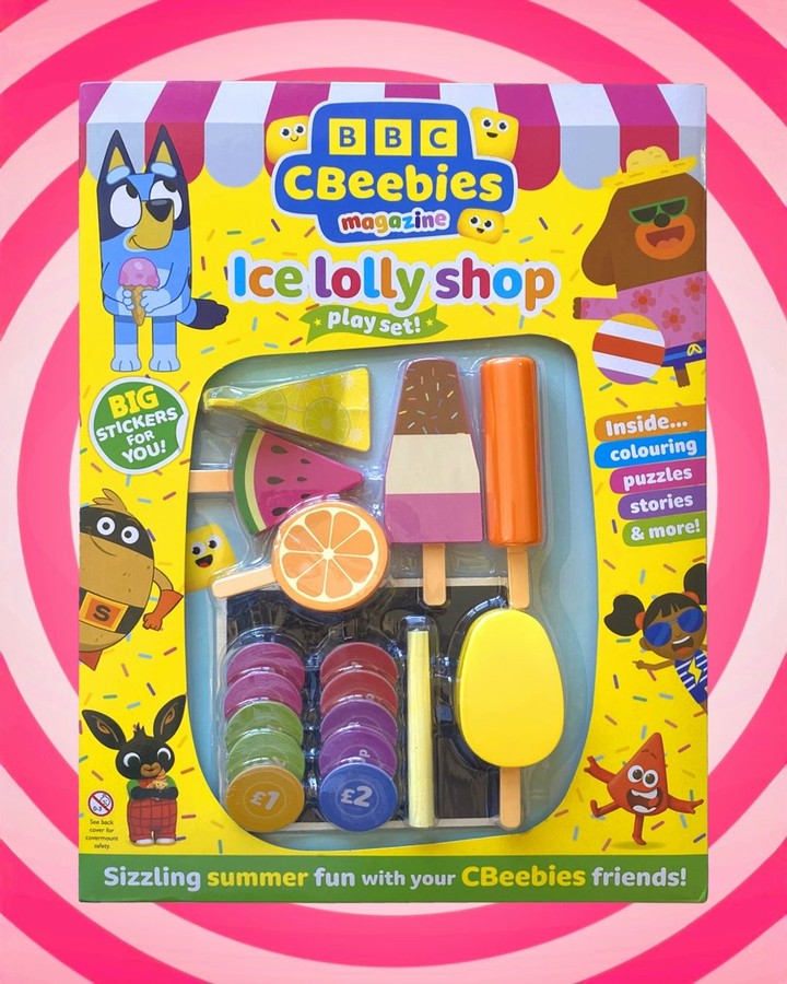 Cool off this summer! 🧊☀️🍦
Beat the heat with the coolest issue of @cbeebieshq Magazine!
We loved creating this adorable ice lolly set for our friends @immediatemediaco - perfect for summer holiday fun! On Sale Now! with @officialblueytv @heyduggee @supertatoandfriends @bingbunny @colourblocksofficial + @yakka_dee